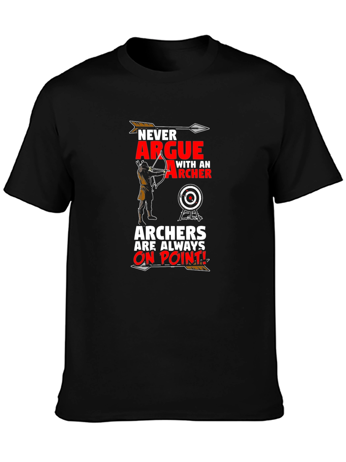 Black Archers Always On Point T-Shirt - Black view 3