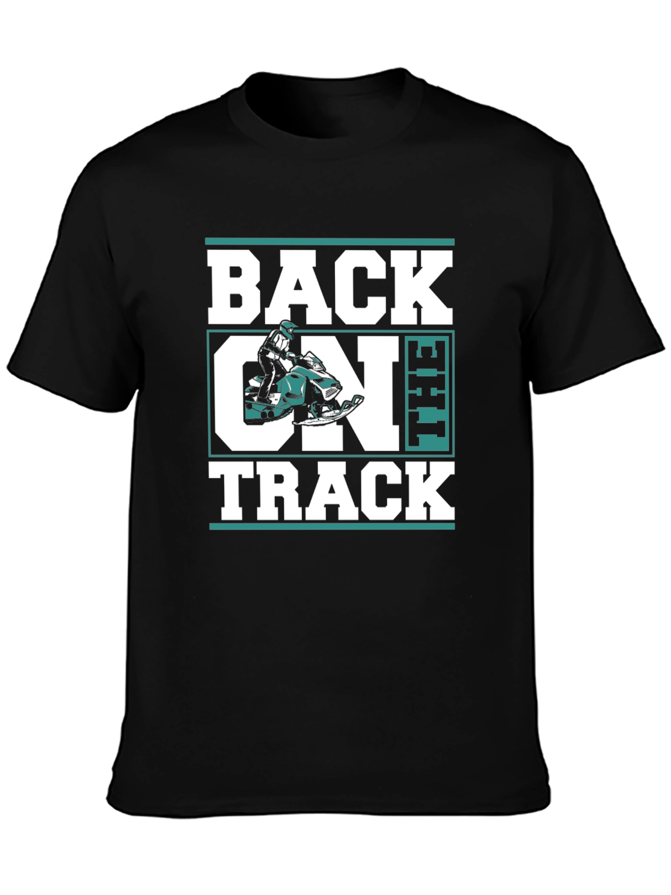 Black Back On The Track Graphic Tee view 3