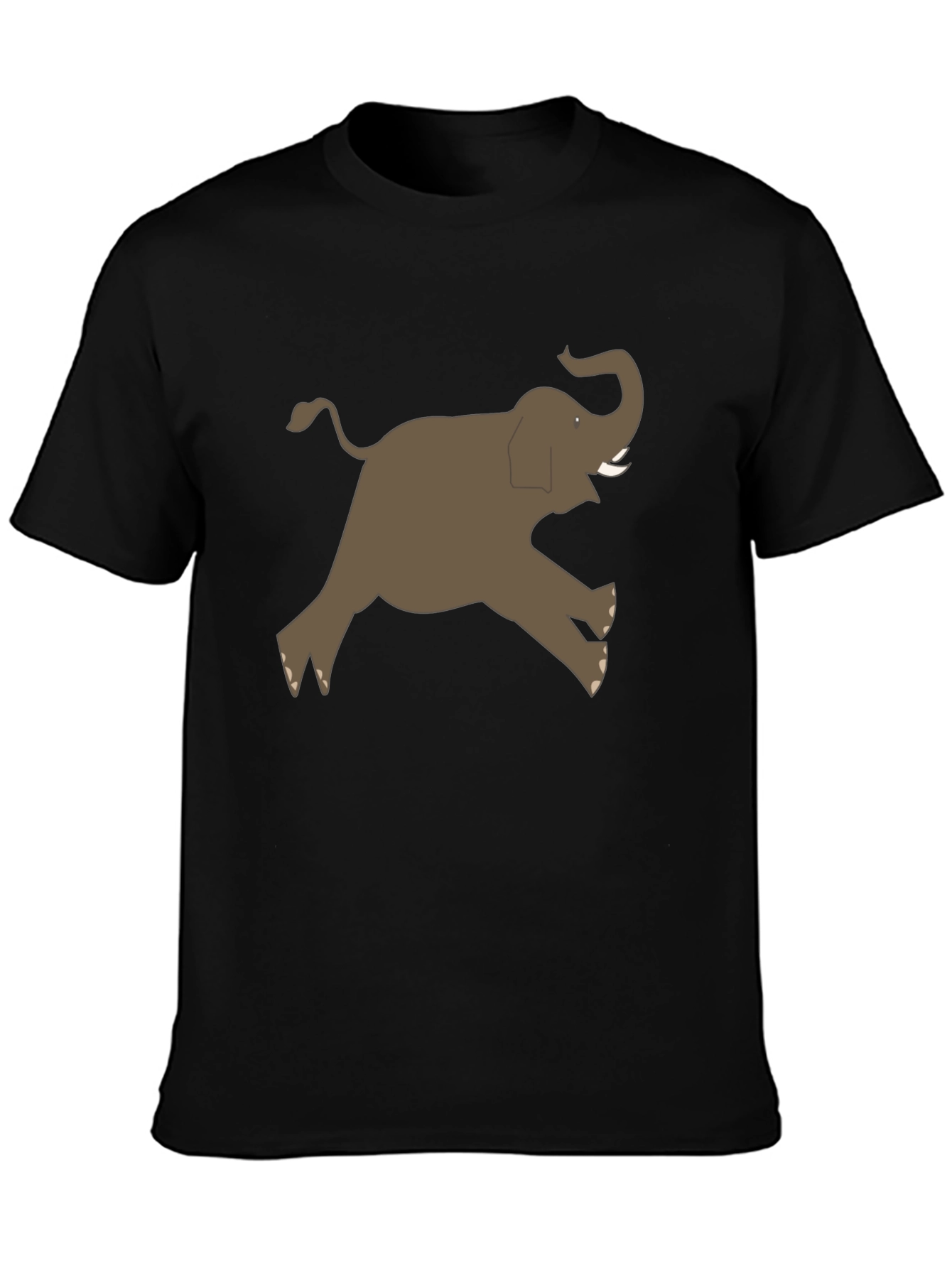 Black Elephant Graphic Tee - Men's Black T-Shirt view 3