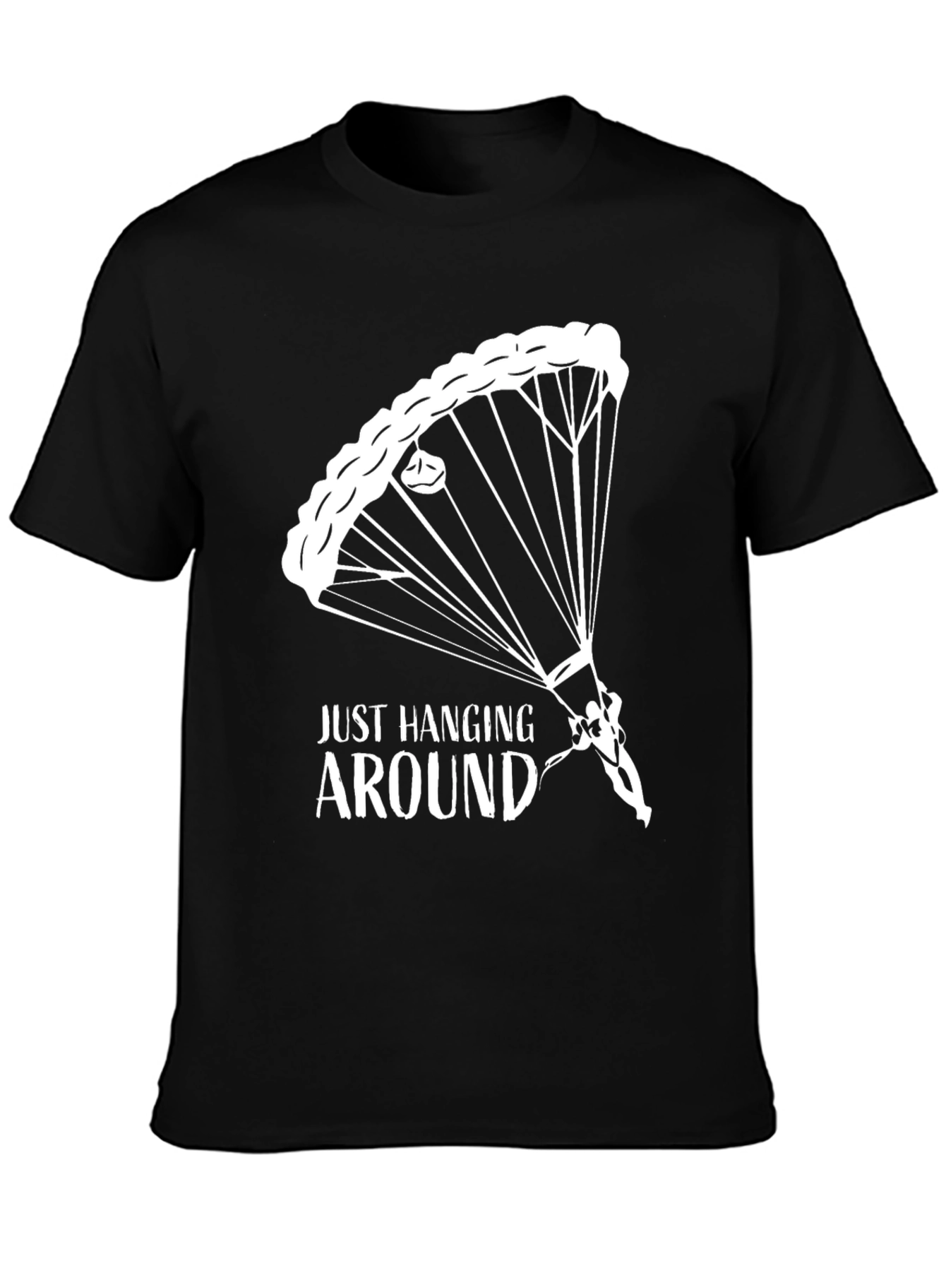 Black Just Hanging Around T-Shirt view 3