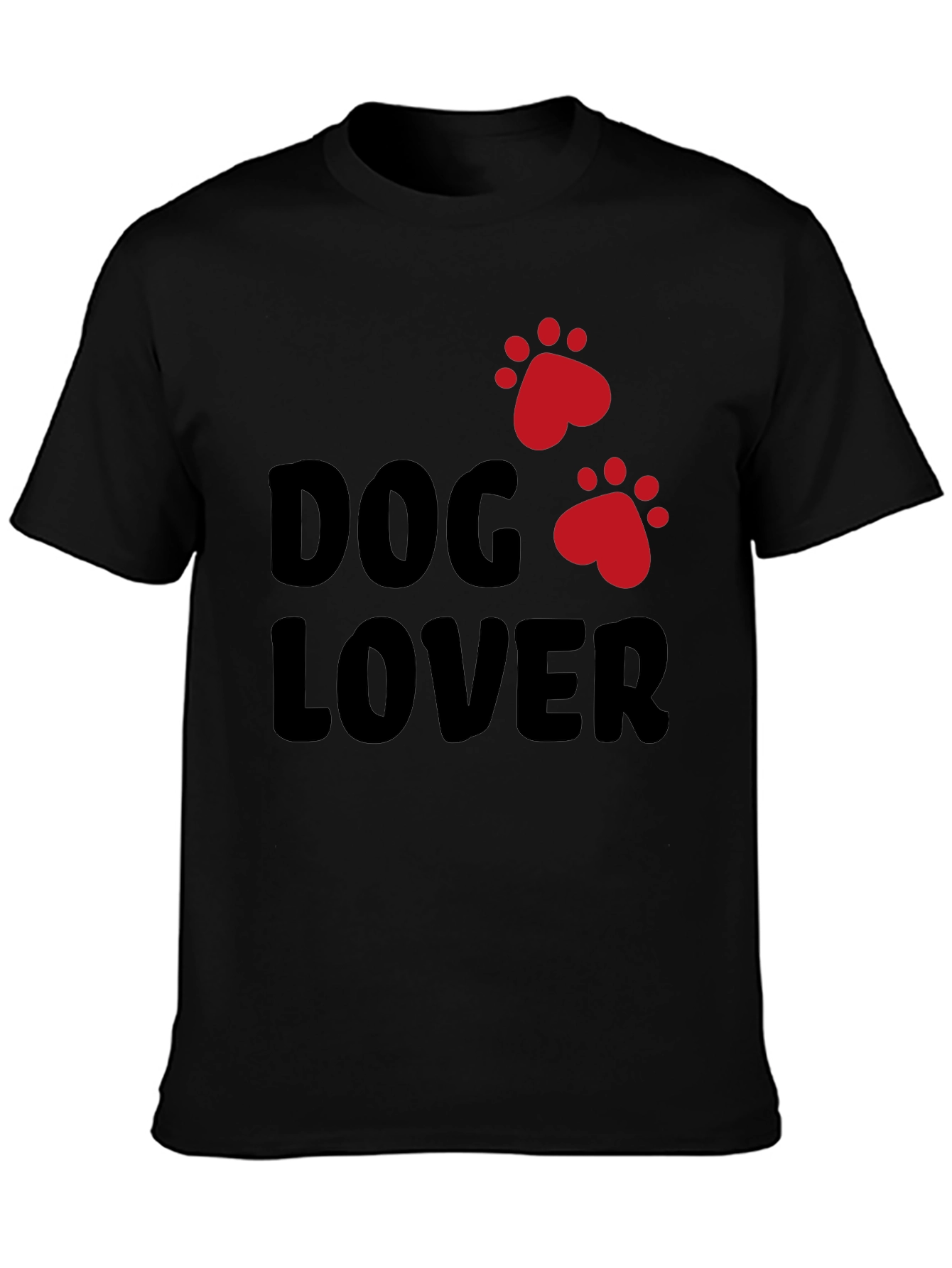 Black Dog Lover Graphic Tee - Casual Wear view 3