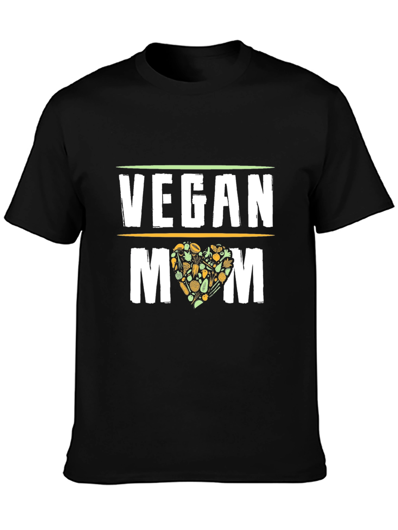 Vegan Mom T-Shirt - Black Graphic Tee - 3