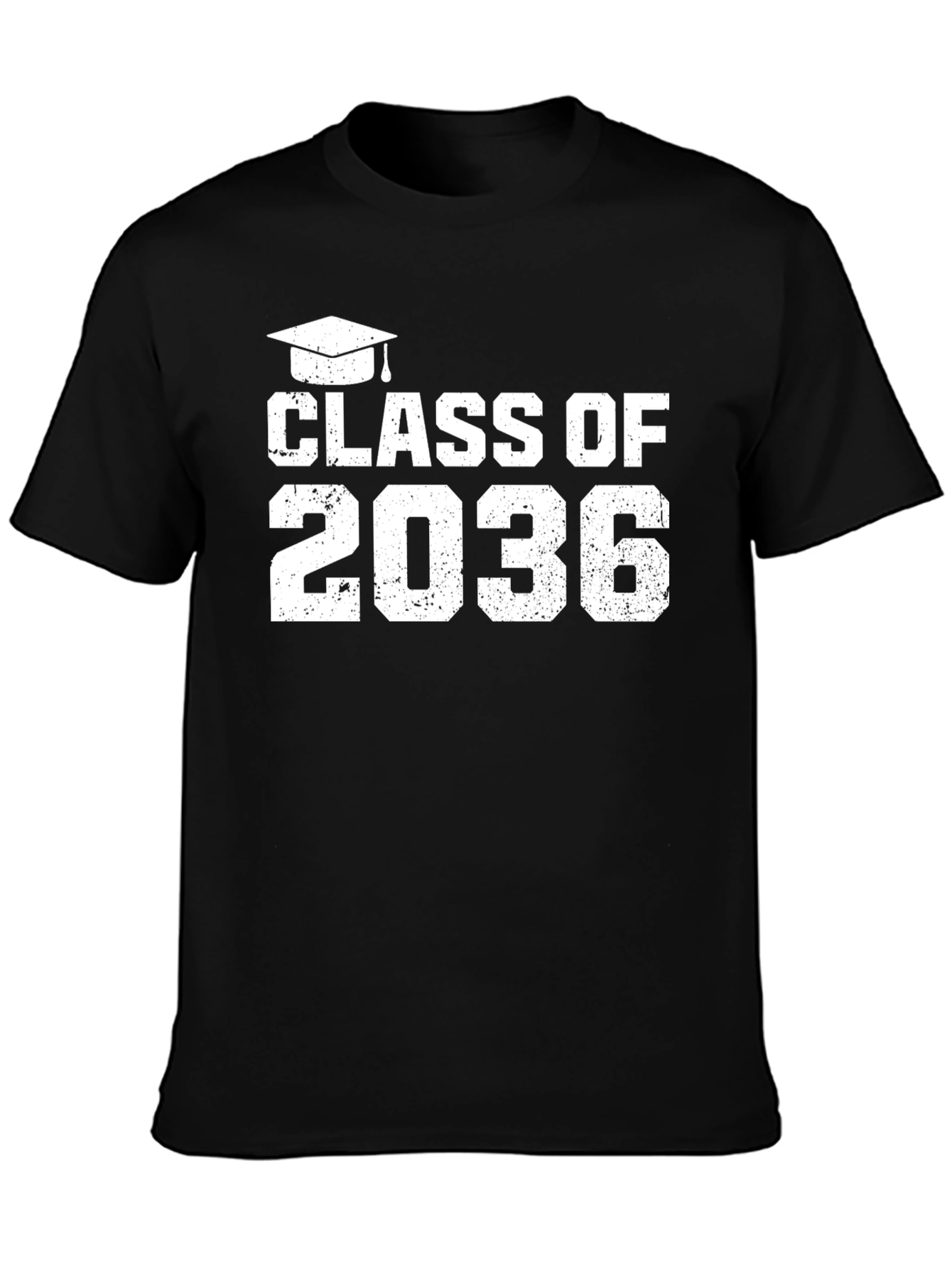 Black Class of 2036 Graduation T-Shirt view 3