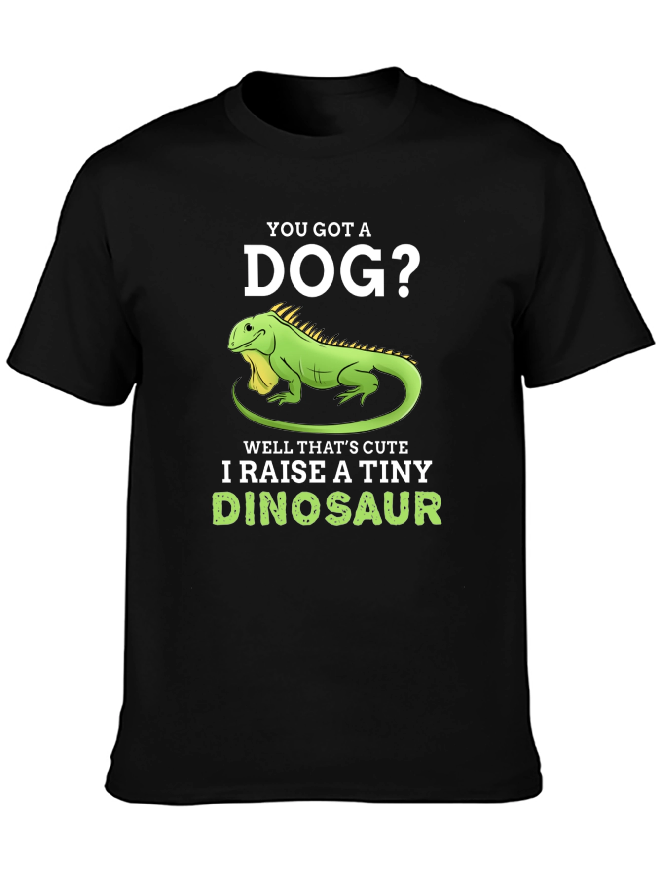 Black I Raise A Tiny Dinosaur T-Shirt, Reptile Lover Tee view 3