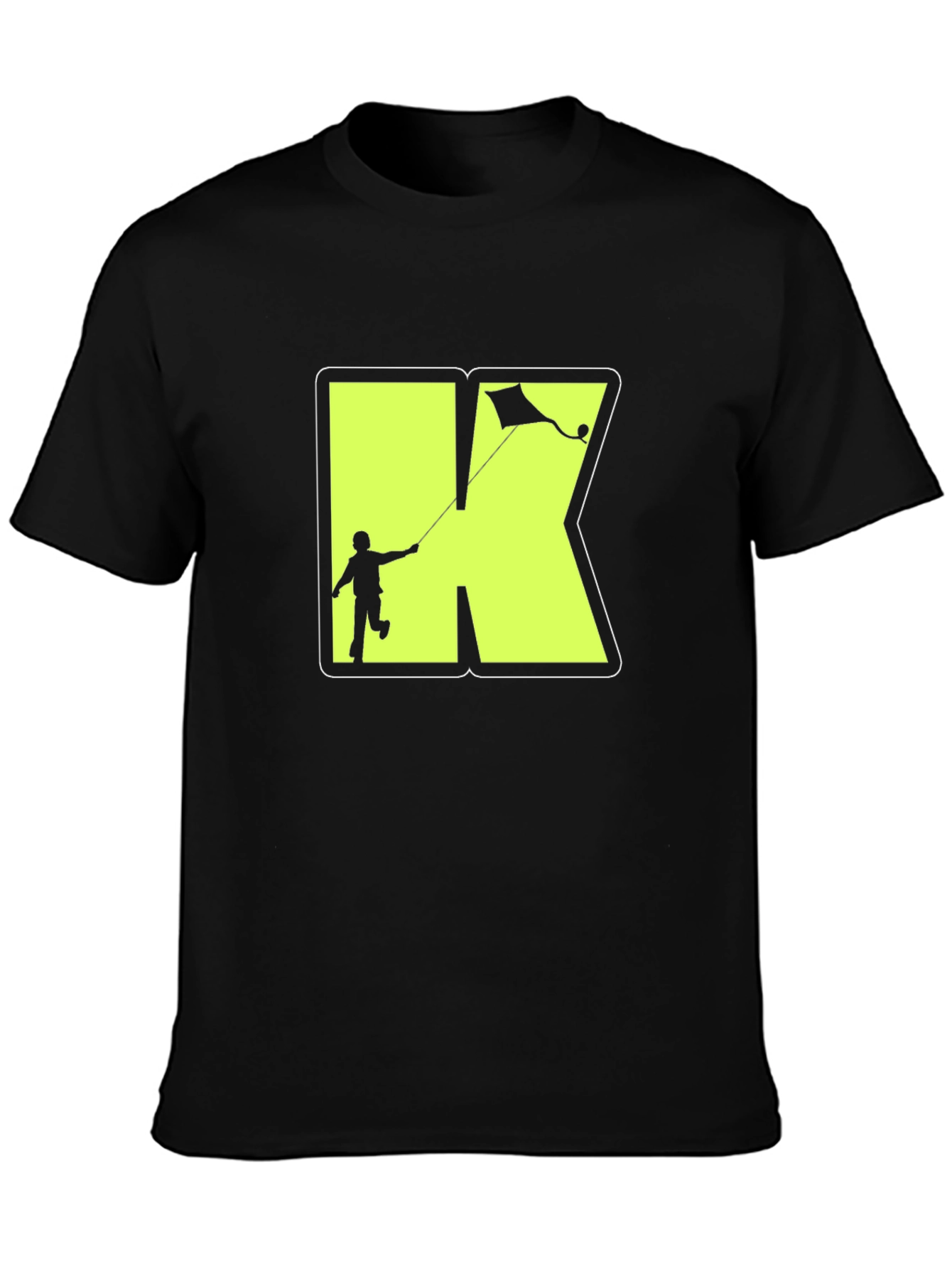 Black Kite Kid Tee: Stylish Cotton Graphic T-Shirt view 3