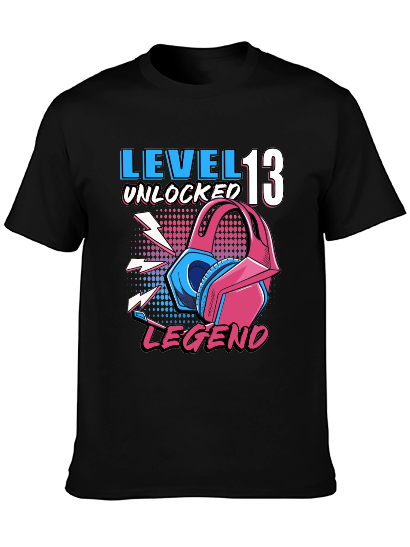 Black Level 13 Unlocked Legend Gamer T-Shirt view 3