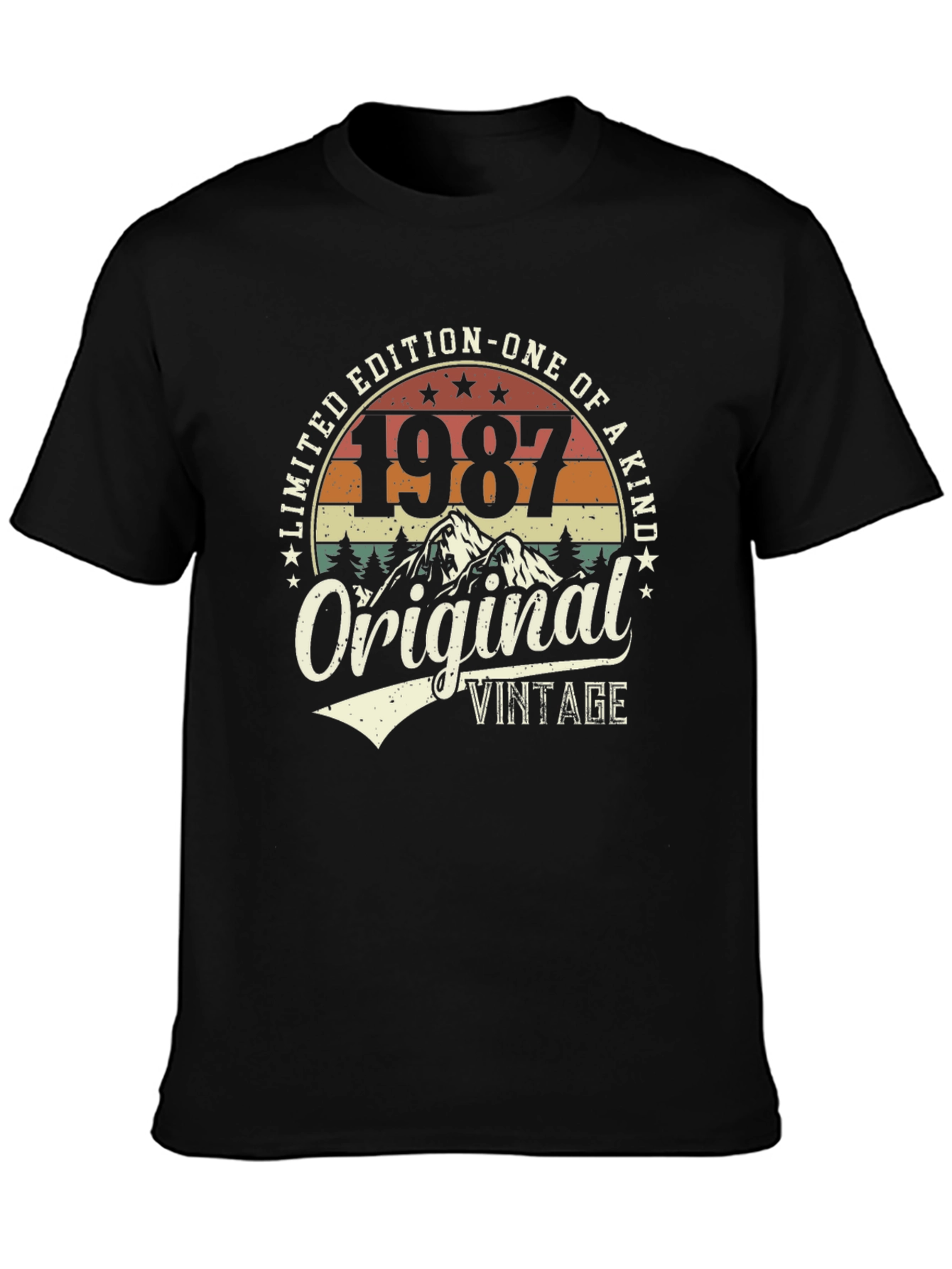 Black 1987 Vintage Limited Edition T-Shirt view 3