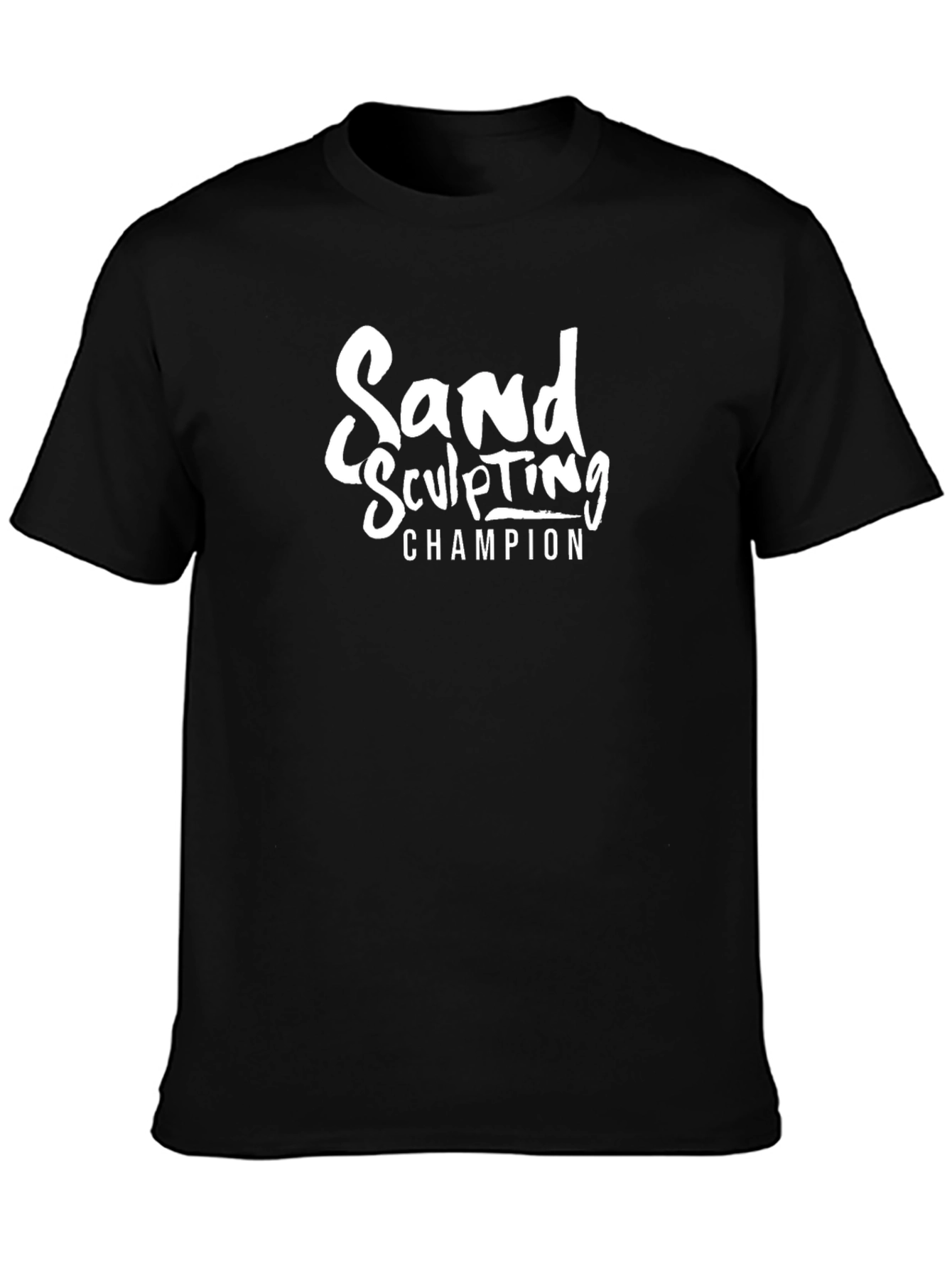 Black Sand Sculpting Champion T-Shirt - Black view 3