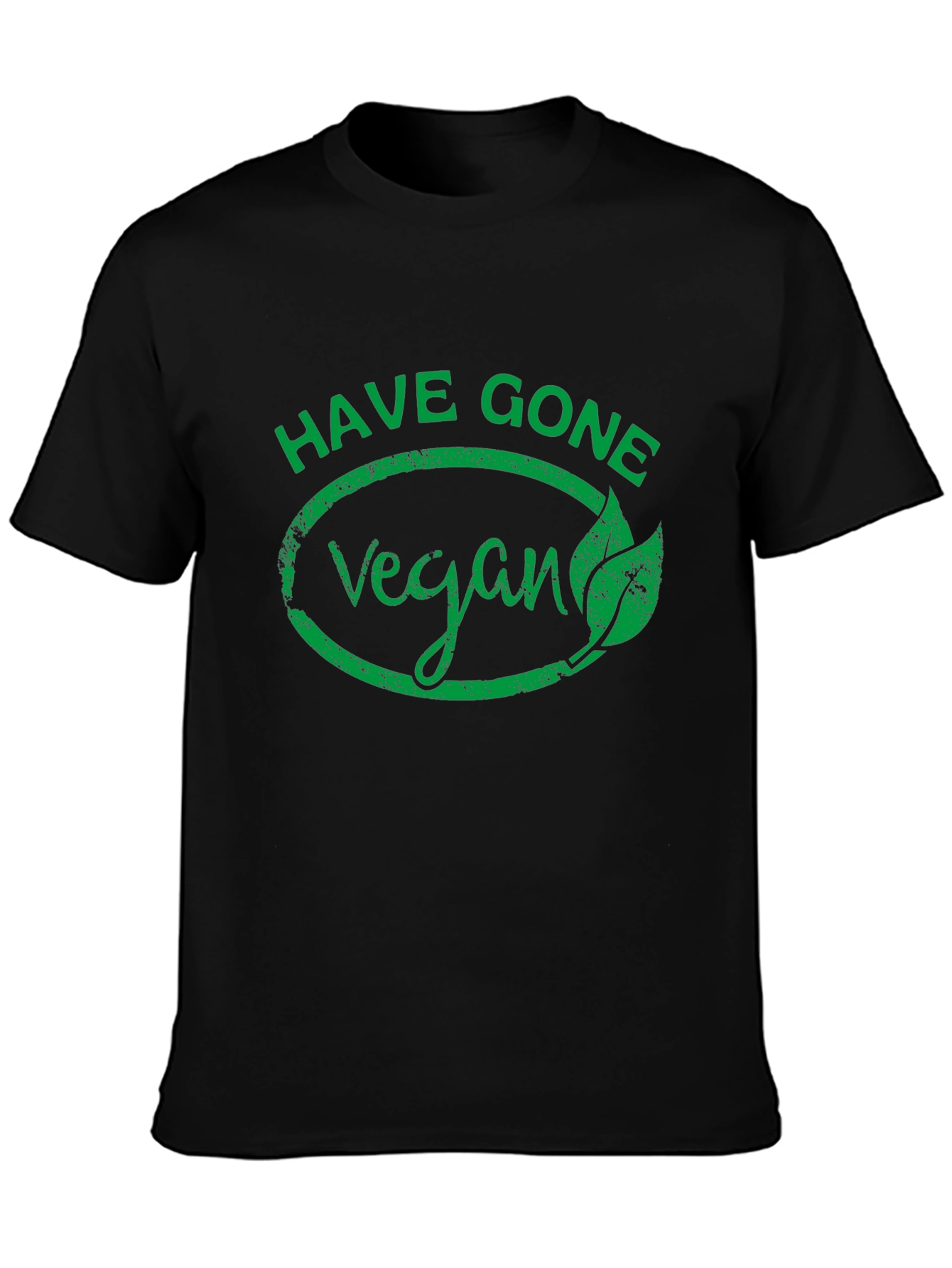 Black Have Gone Vegan T-Shirt - Black view 3