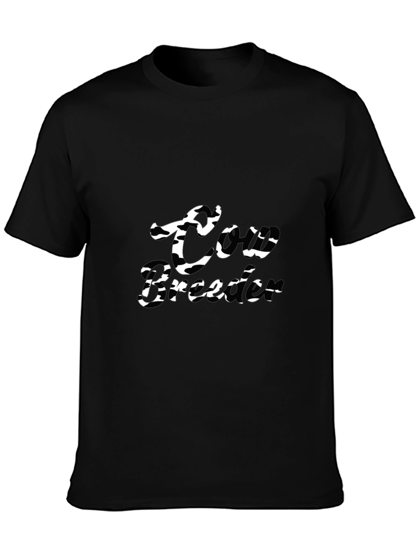 Black Cow Breeder Black Graphic Tee view 3