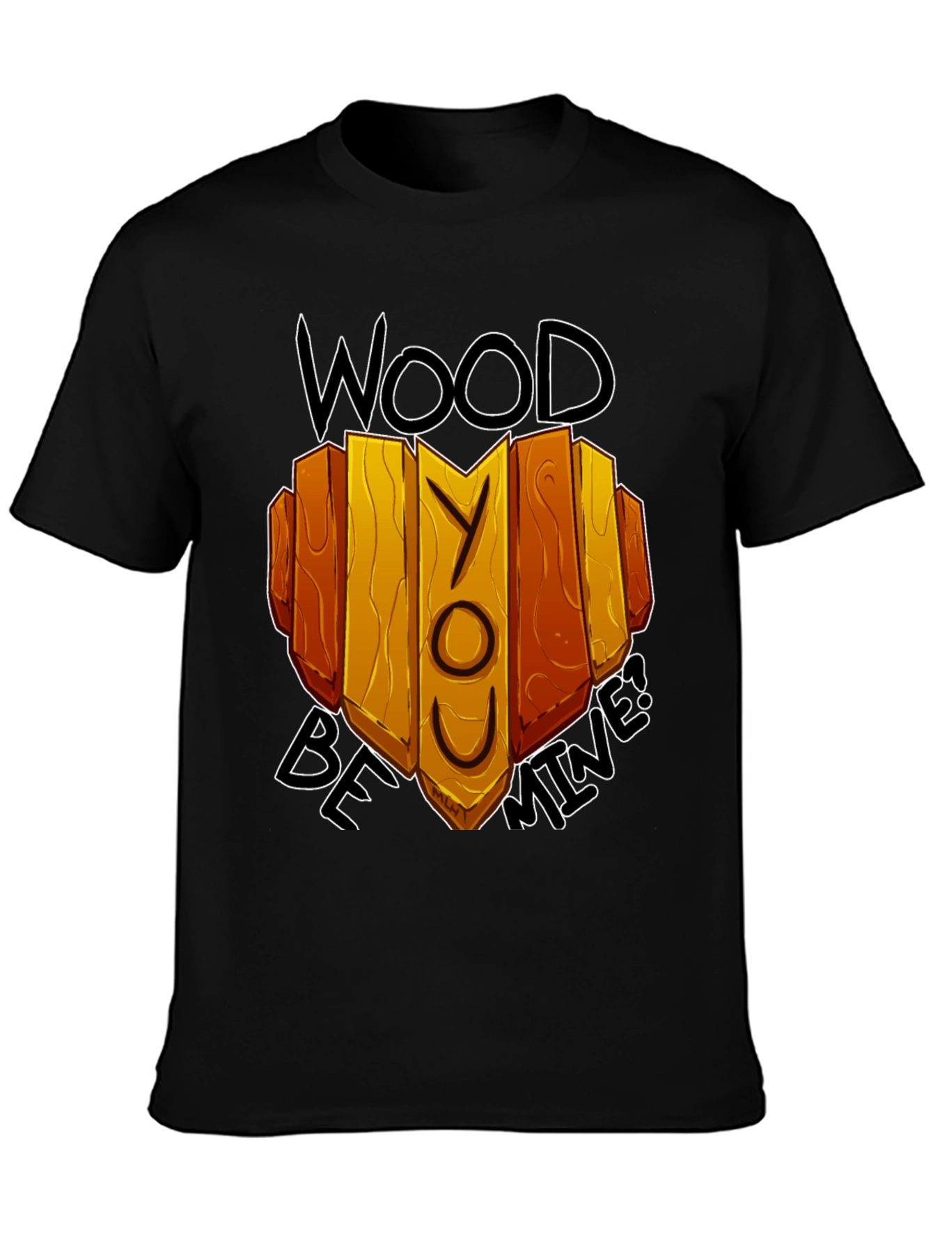 Black Wood Be Mine Graphic Tee view 3