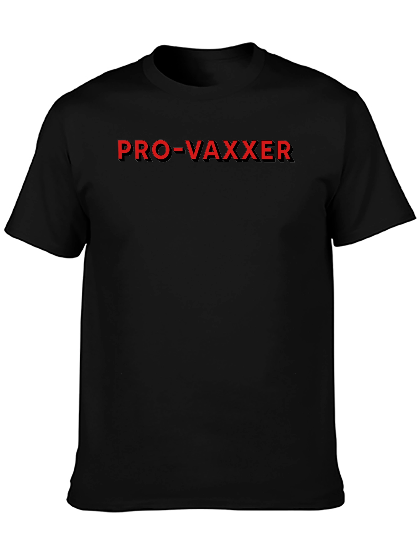 Black Pro-Vaxxer T-Shirt - Stand Up For Science! view 3