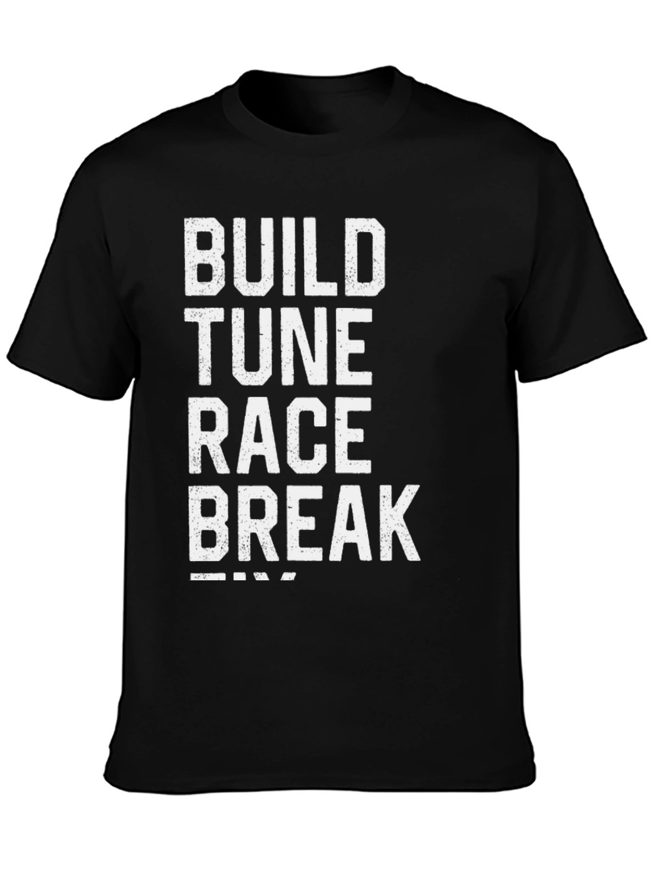 Black Build Tune Race Break T-Shirt - Black view 3
