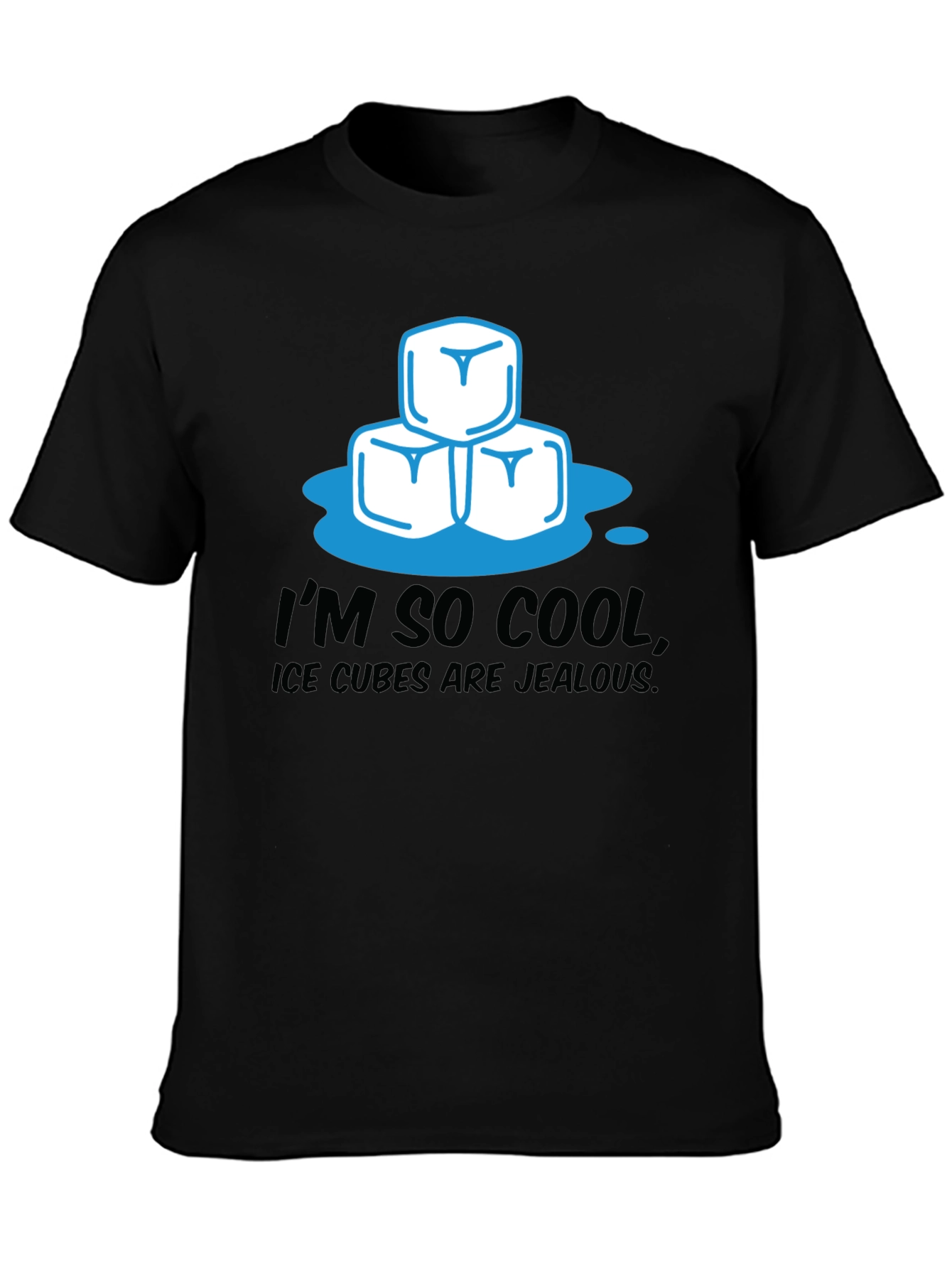 Black I'm So Cool Ice Cubes Graphic Tee view 3