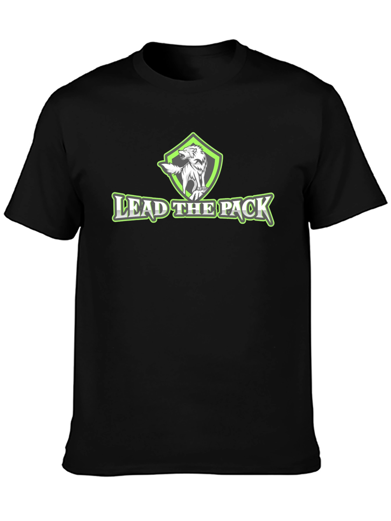 Black Lead The Pack Graphic Tee - Black view 3