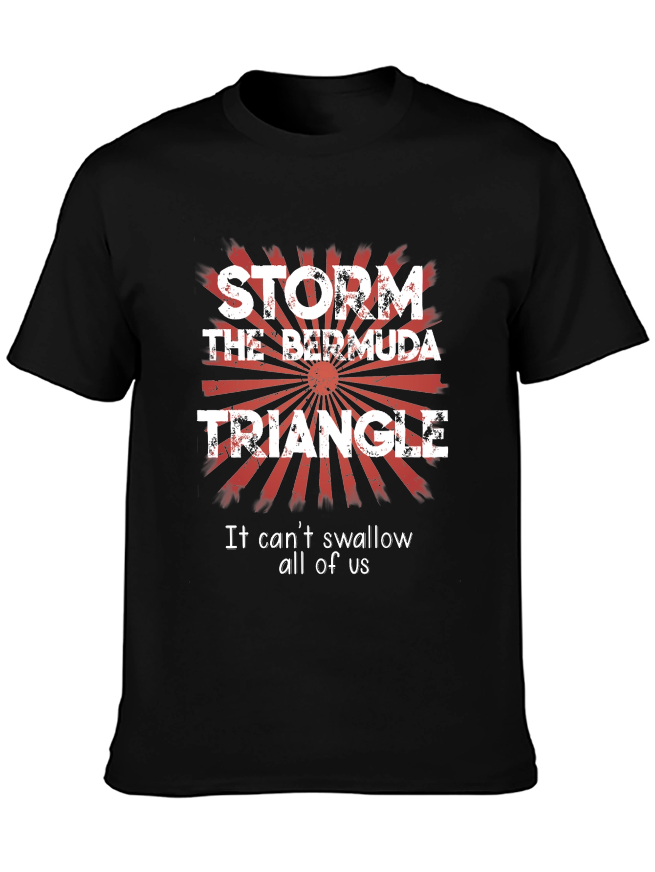 Black Storm the Bermuda Triangle Graphic T-Shirt view 3