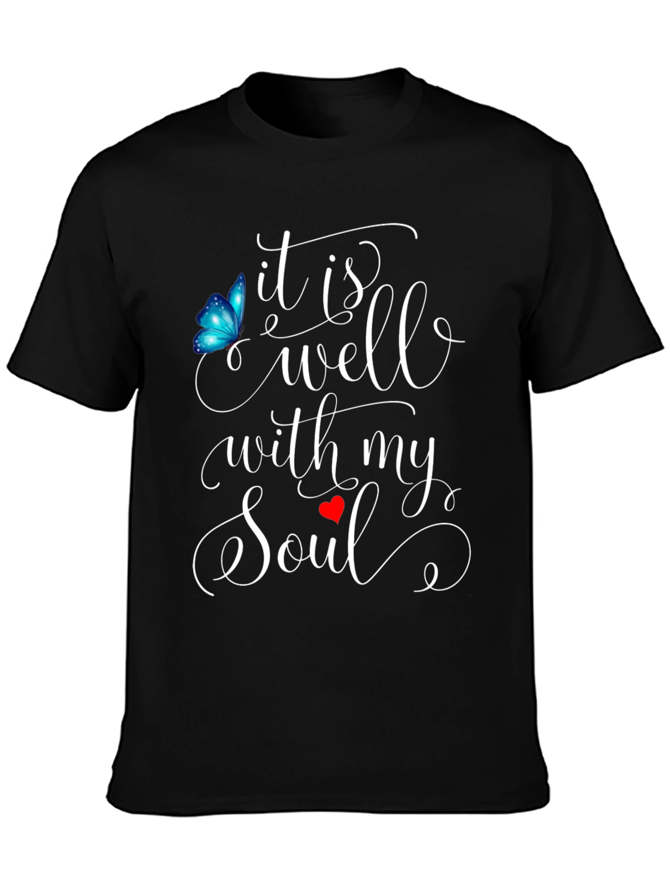 Black It Is Well With My Soul Graphic Tee view 3