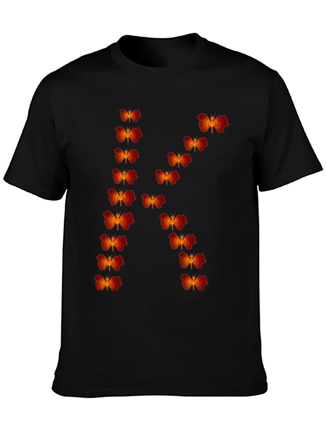 Black Phoenix Initial "K" Graphic Tee - Premium Cotton view 3