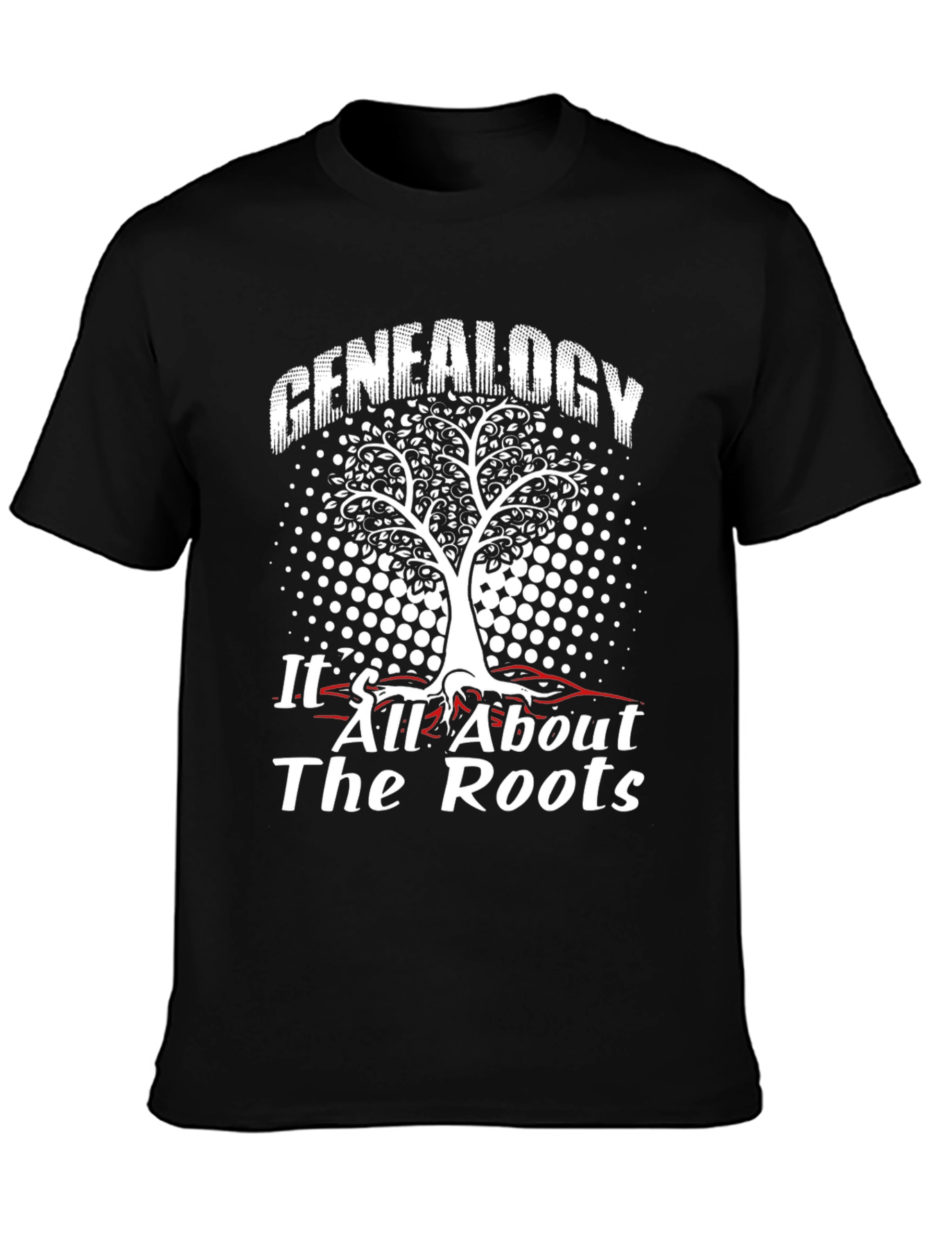 Black Genealogy T-Shirt: All About The Roots view 3