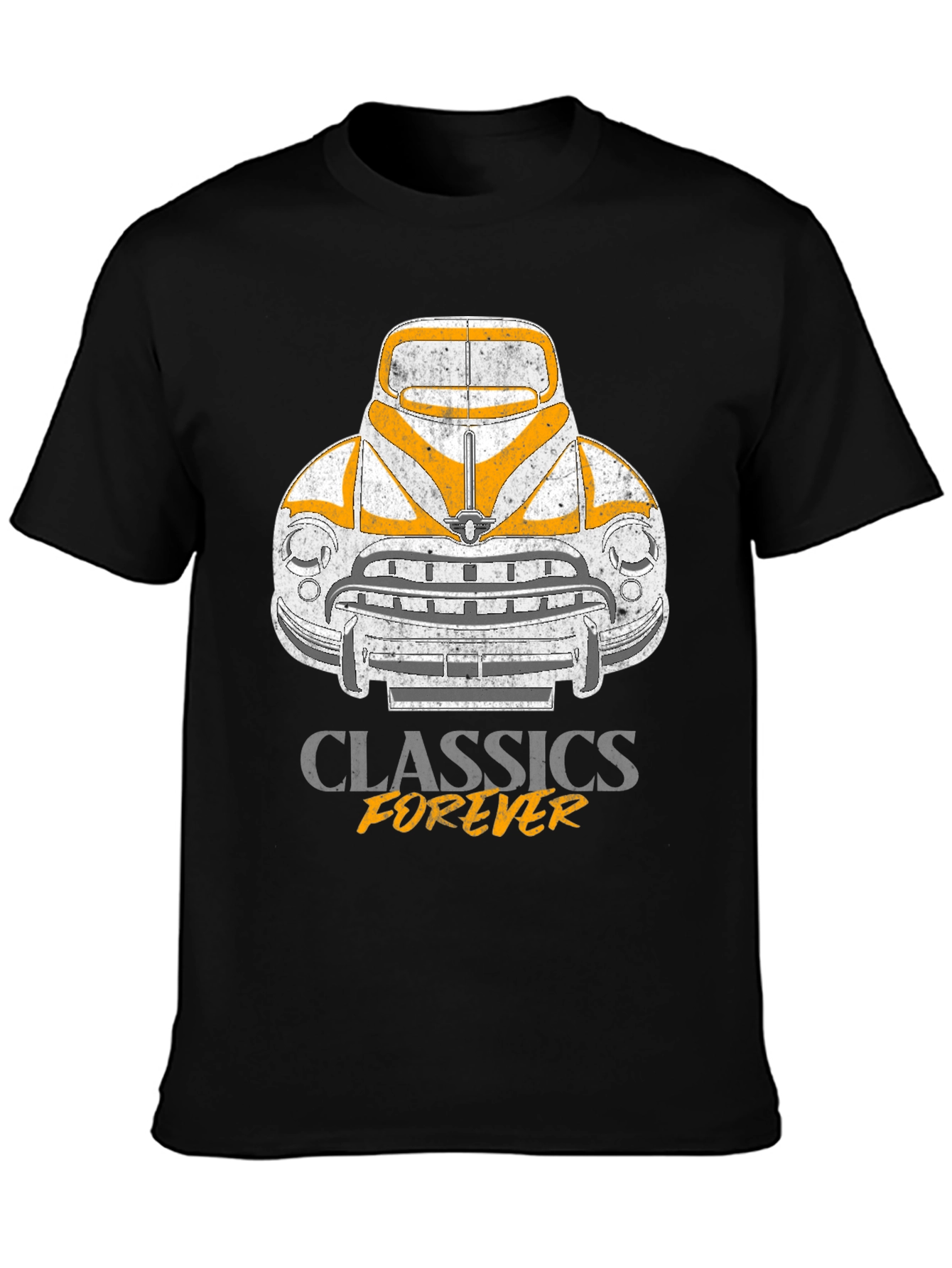 Black Classic Car Graphic T-Shirt - Forever in Style view 3