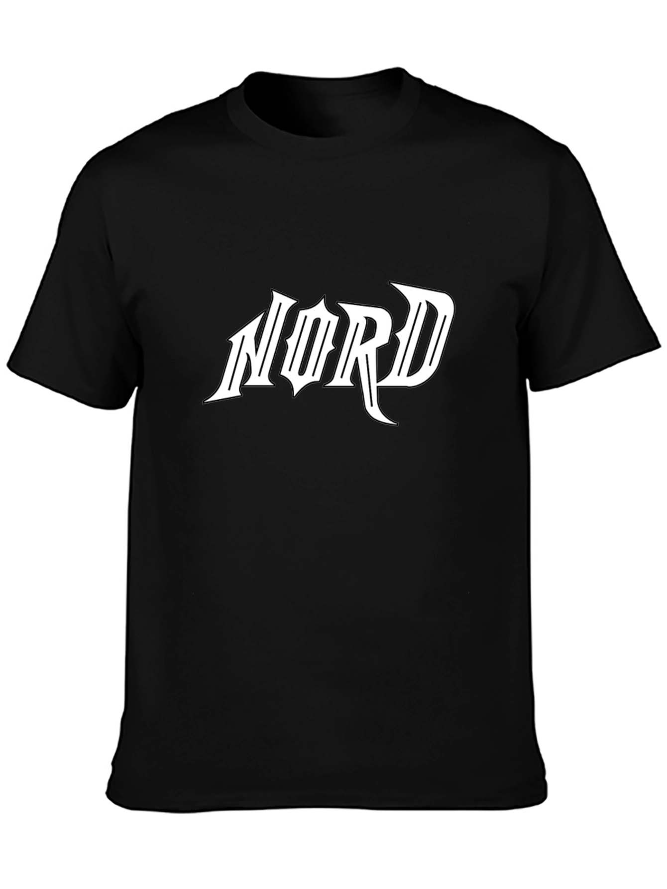 Black NORD Graphic Tee - Edgy Streetwear Style view 3