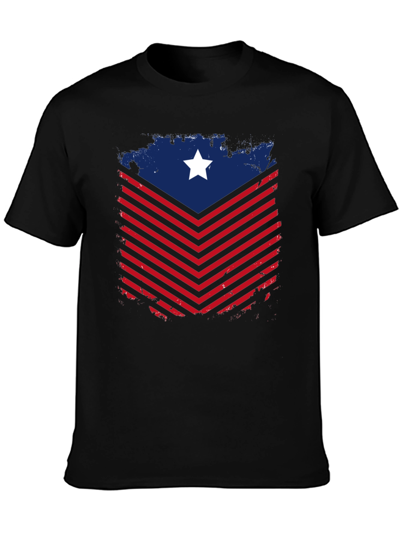 Black American Patriot Graphic Tee view 3