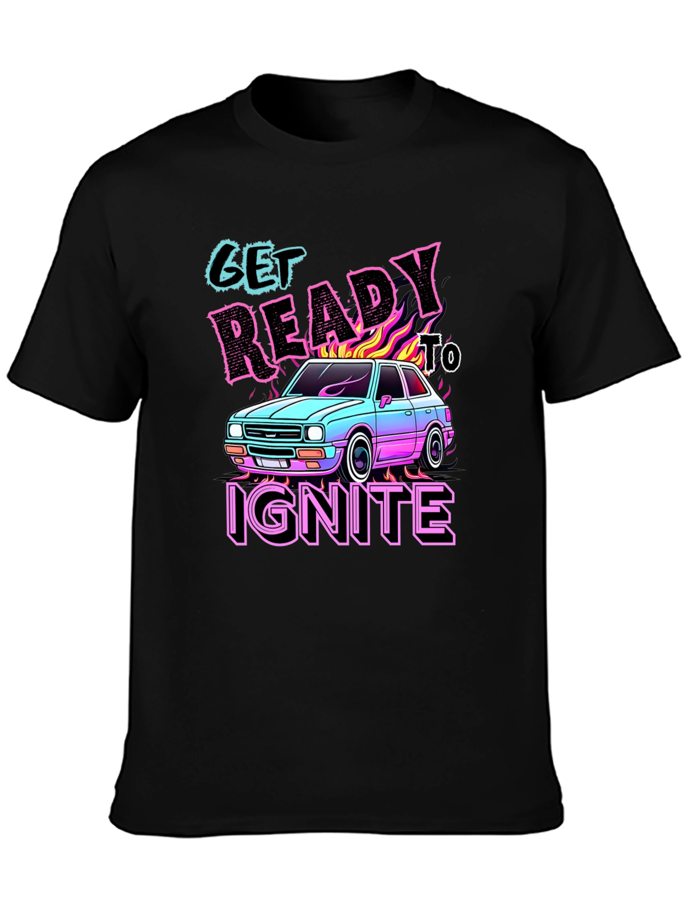 Black Get Ready to Ignite Graphic Tee view 3