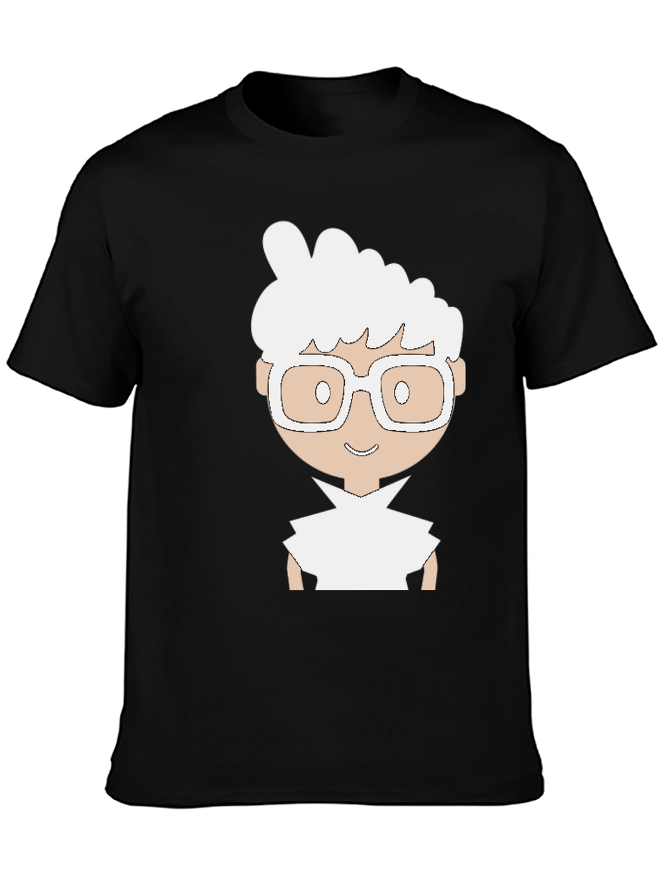 Black Cartoon Character T-Shirt view 3