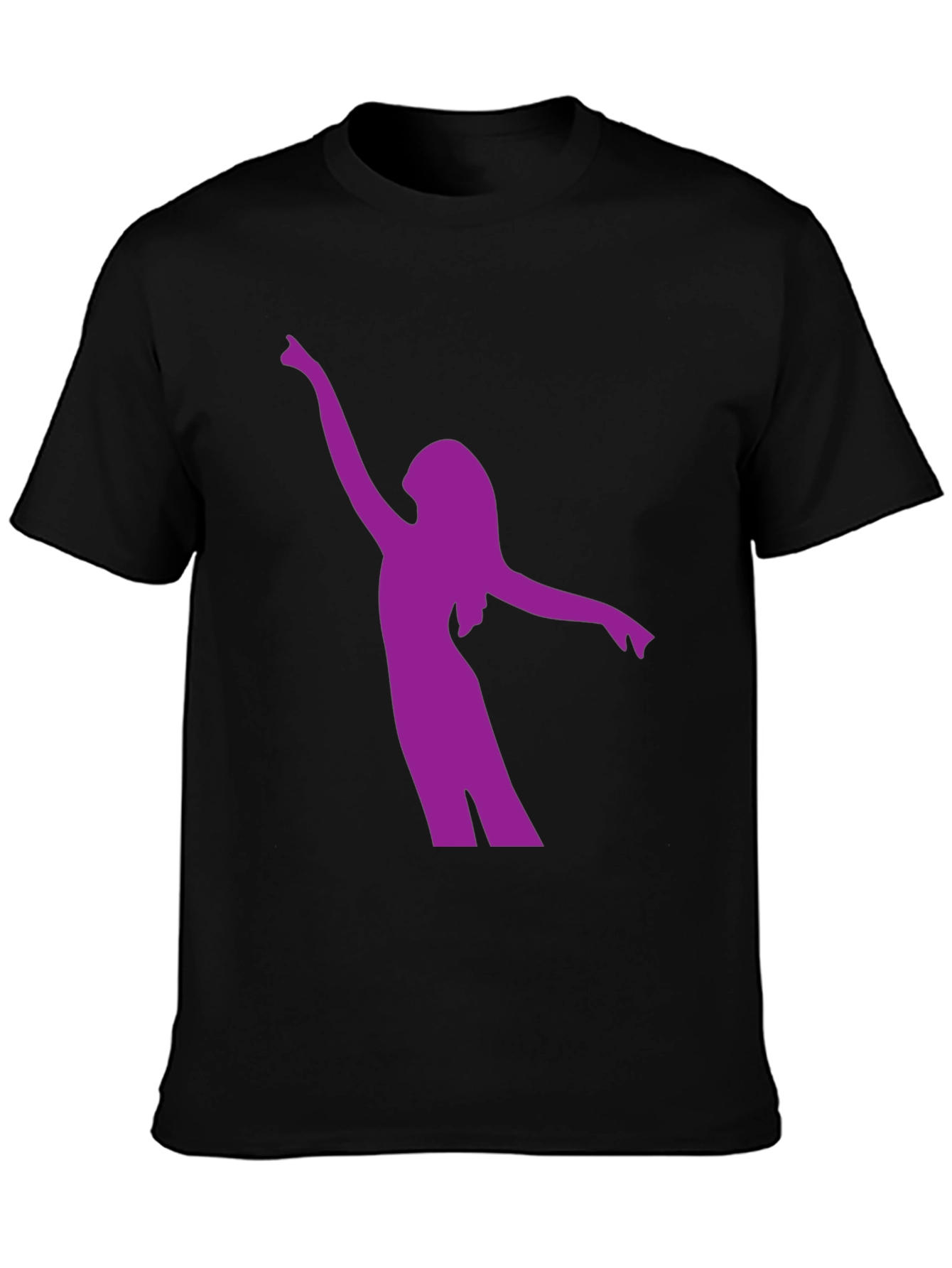 Black Silhouette Dancer Graphic Tee - Black view 3