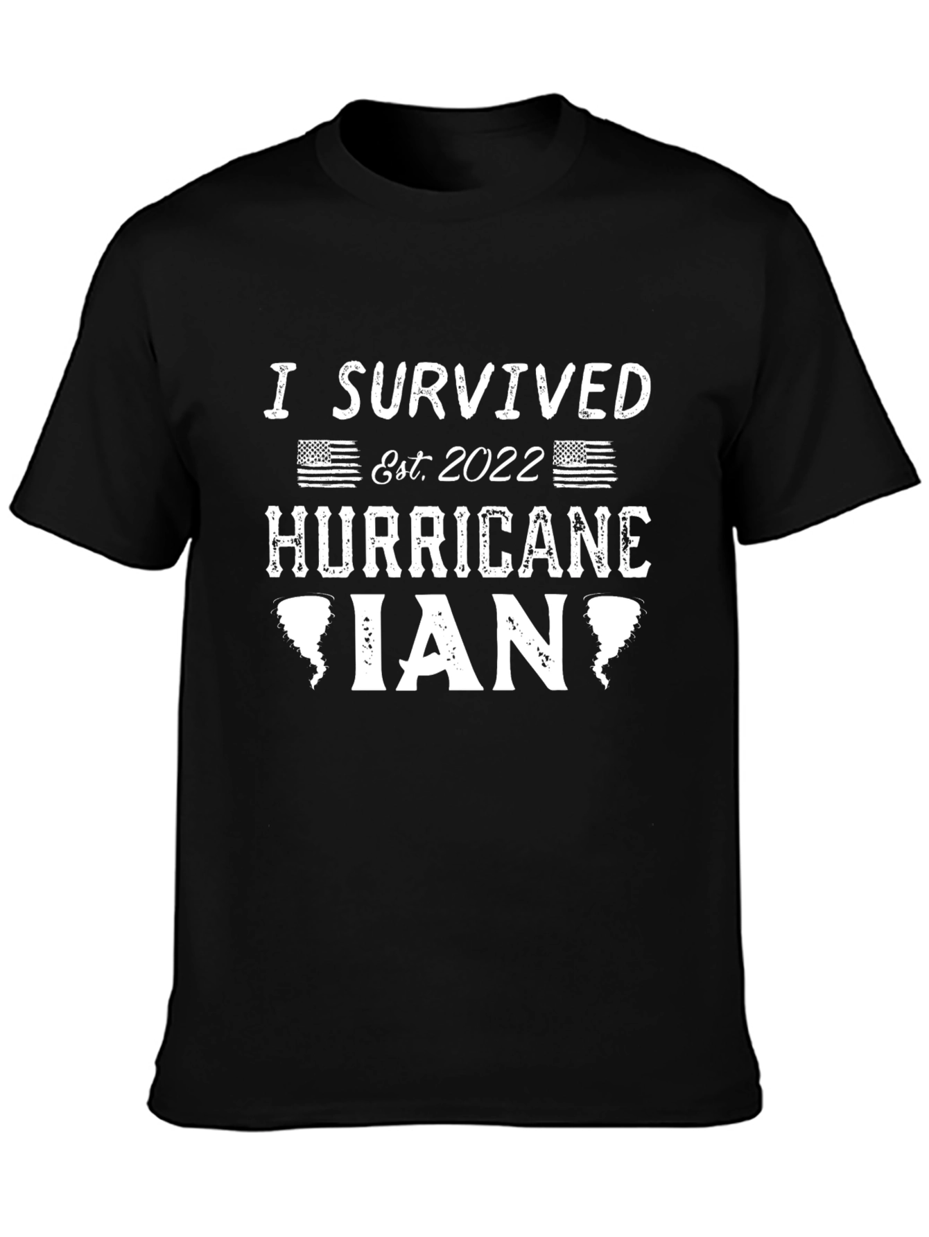 Black I Survived Hurricane Ian T-Shirt - Est. 2022 view 3