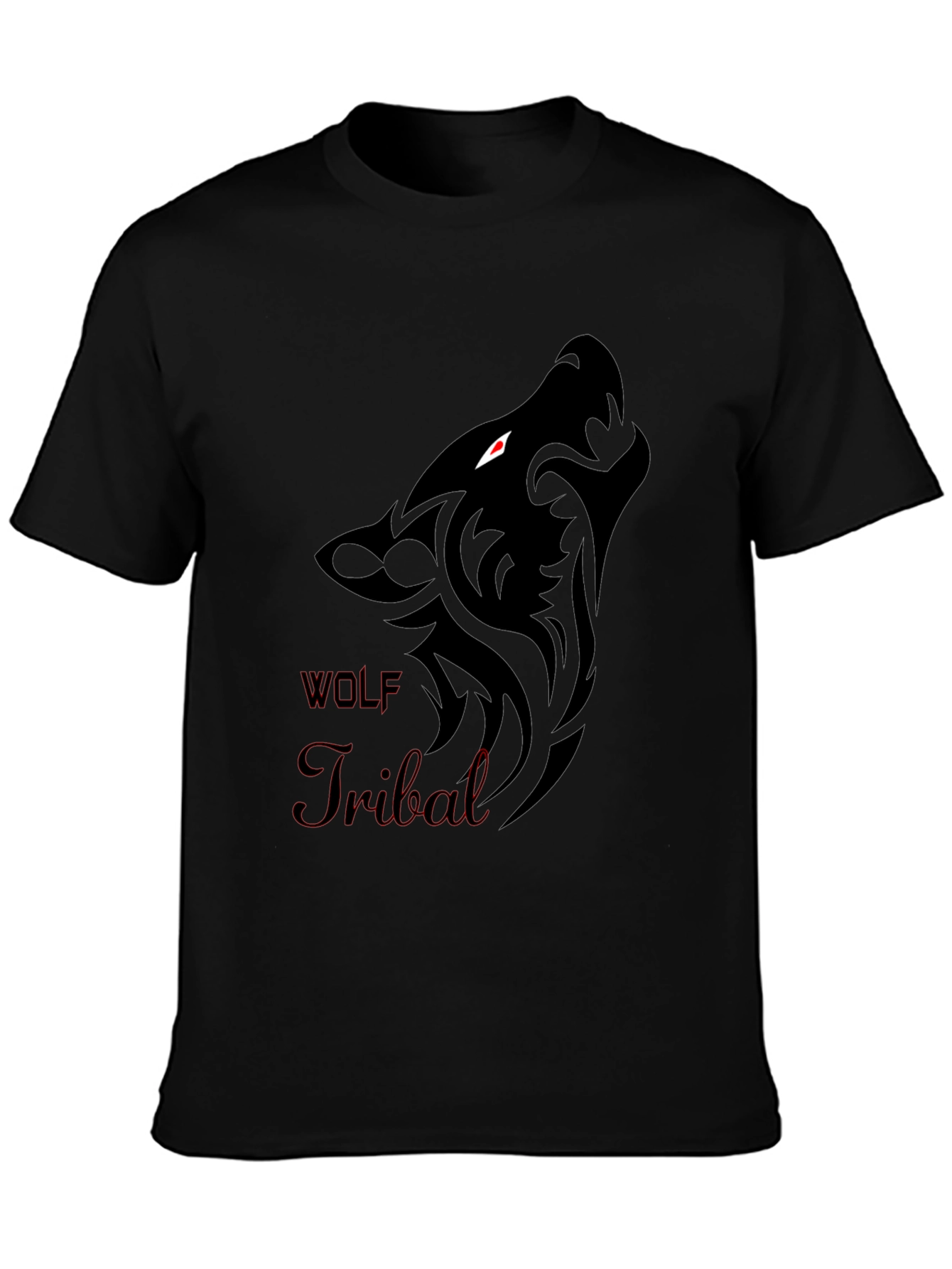 Tribal Wolf Graphic T-Shirt - Bold Design - 3