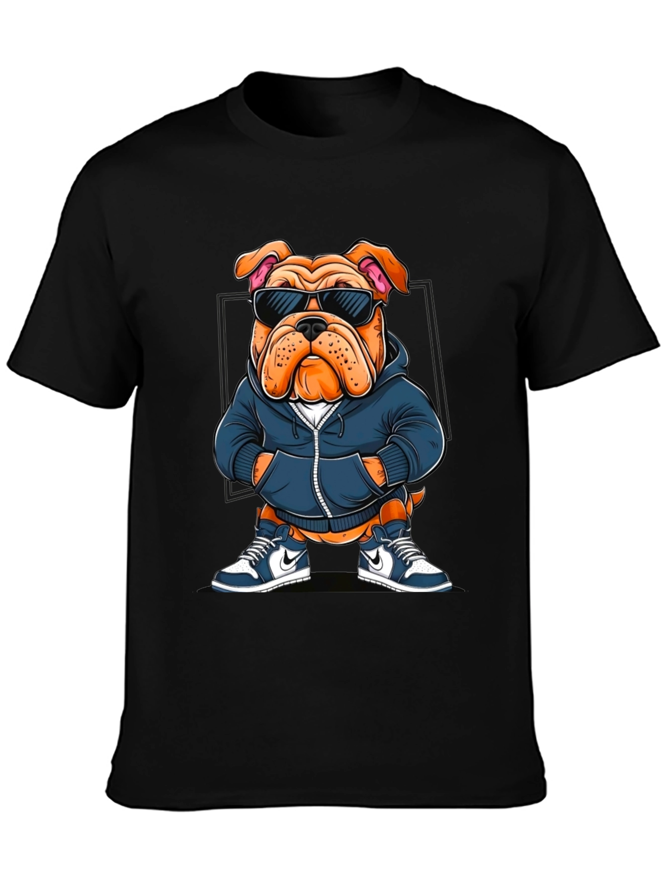 Cool Bulldog Graphic Tee - Trendy Canine Style - 3
