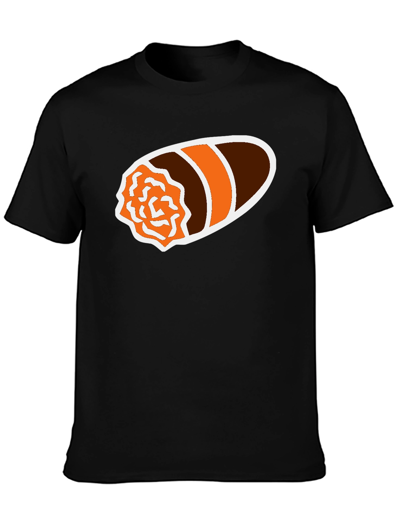 Black Cigar Graphic Black T-Shirt - Smoker's Tee view 3