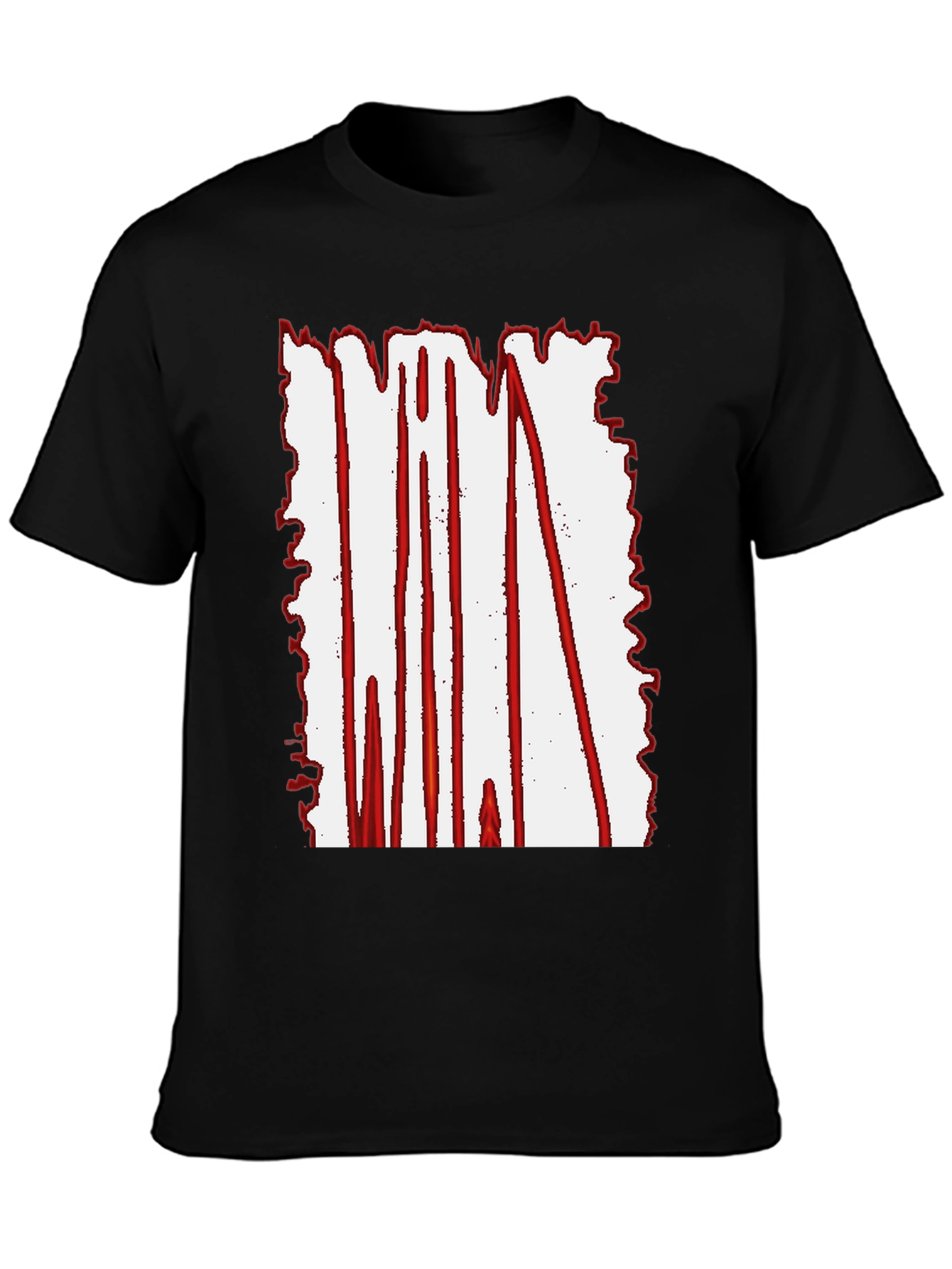 Black Graphic Print T-Shirt - Modern Streetwear Tee view 3