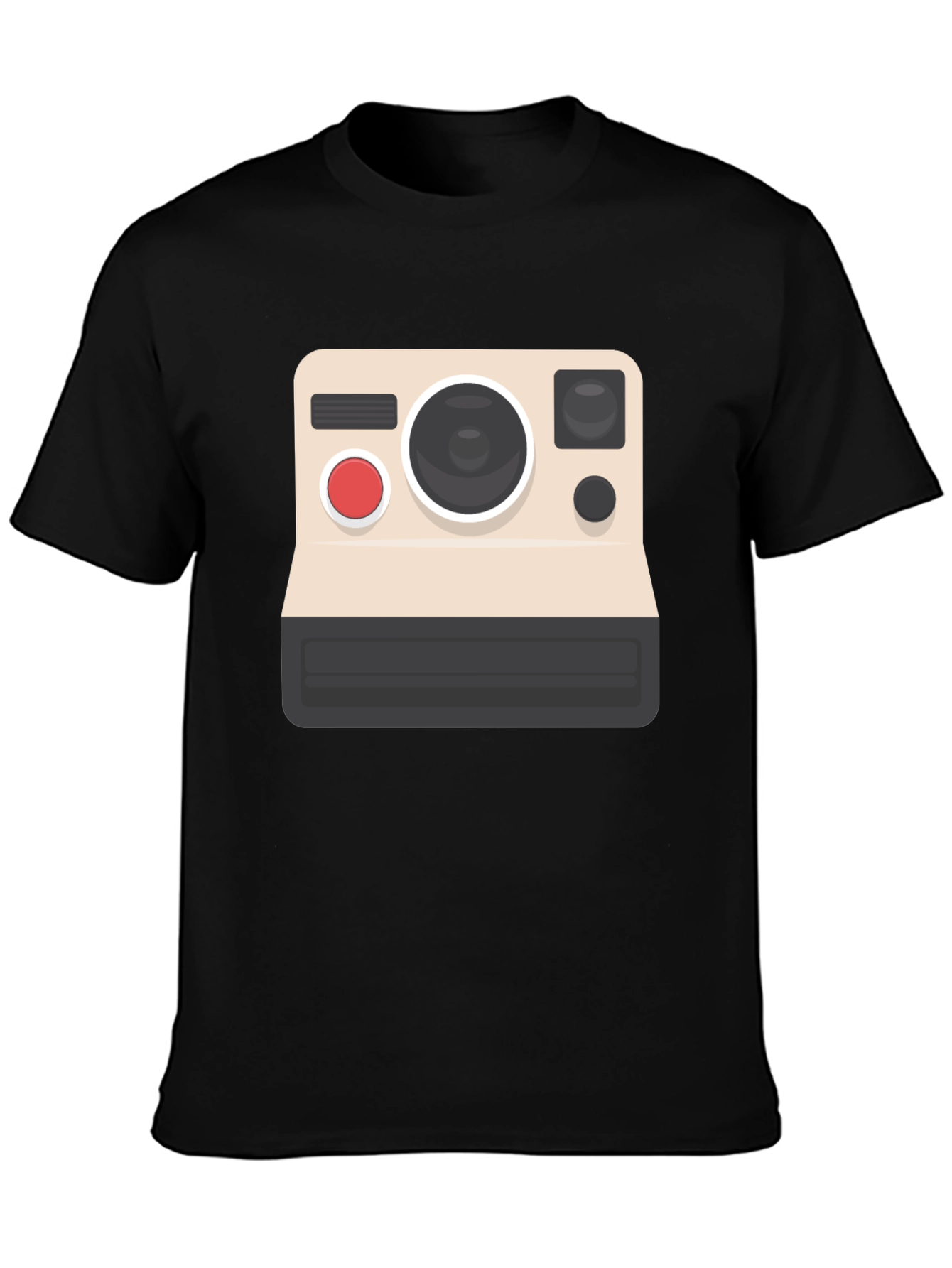 Black Vintage Camera Graphic Tee - Classic Style view 3