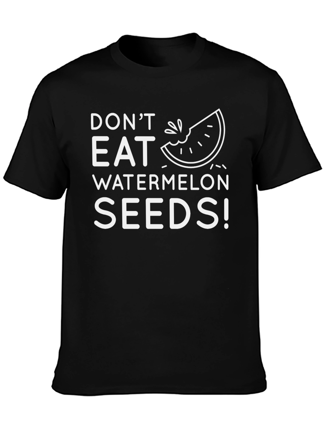 Black Don't Eat Watermelon Seeds Graphic Tee view 3