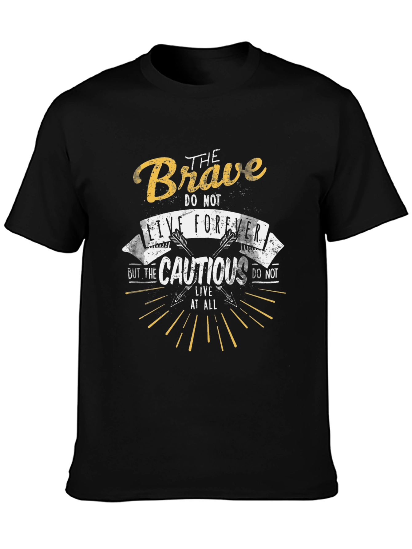 Black The Brave T-Shirt view 3