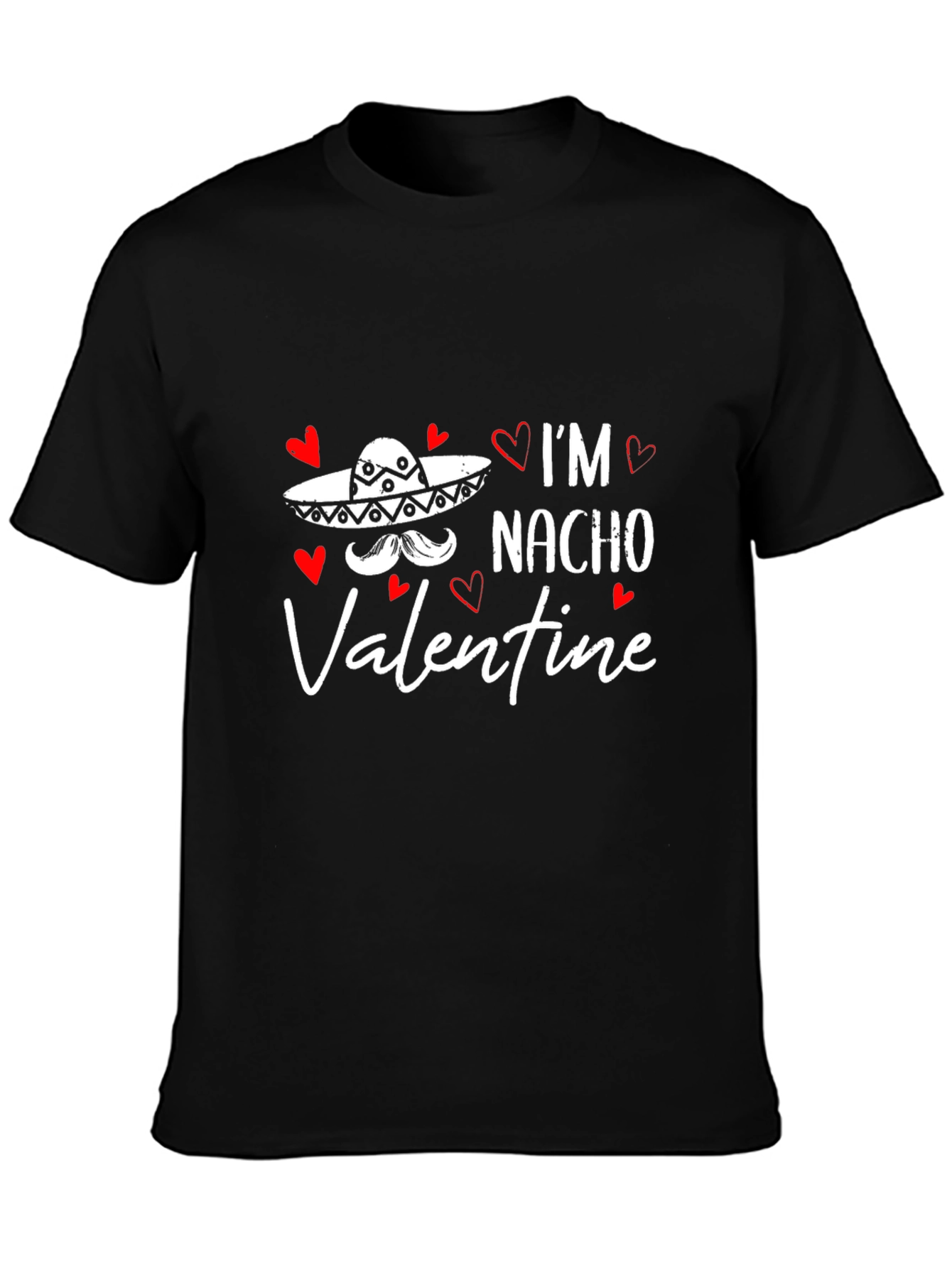 Black I'm Nacho Valentine T-Shirt Funny Valentine's Day Tee view 3