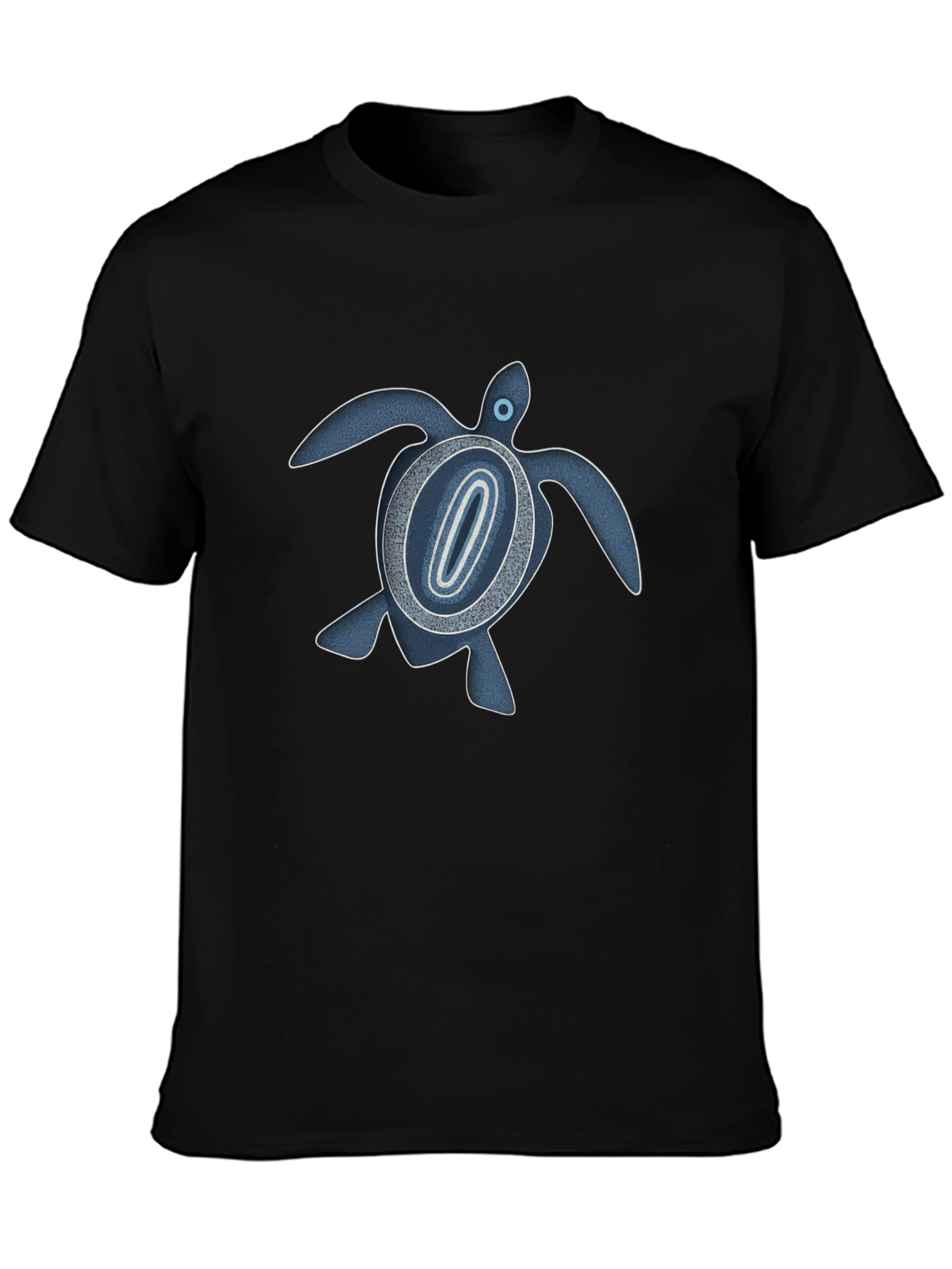 Black Turtle Graphic Print T-Shirt - Black view 3