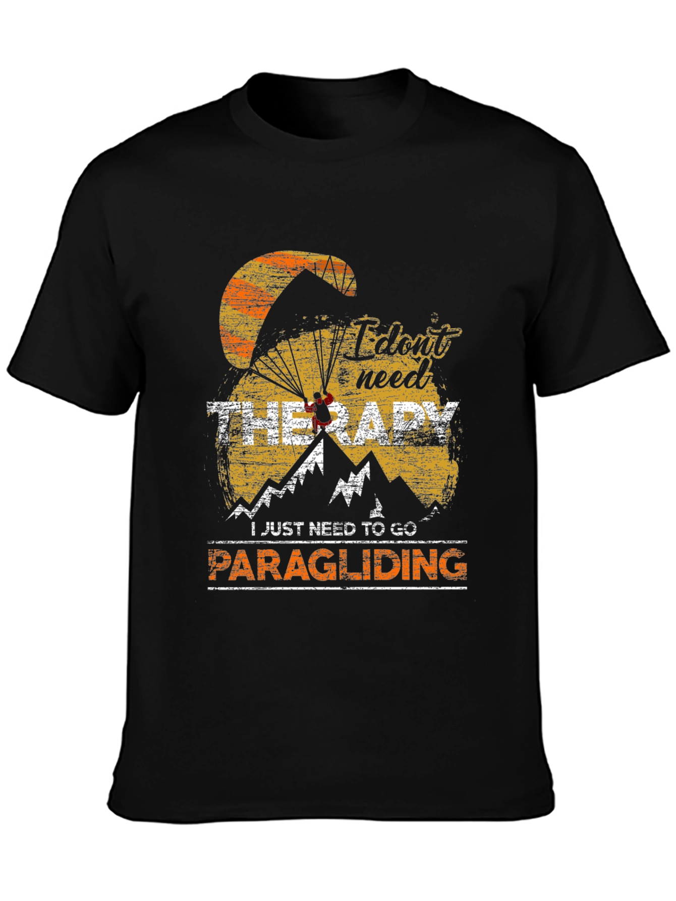 Paragliding Therapy T-Shirt: Adventure Awaits - 3
