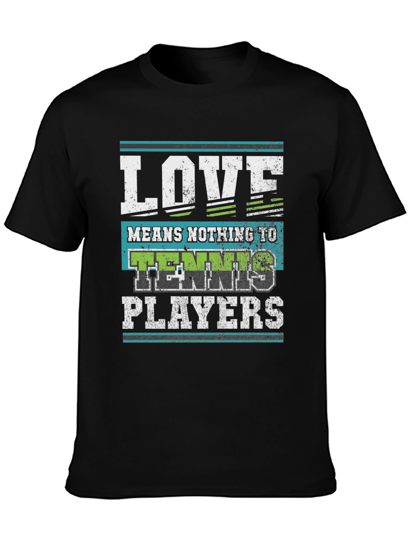 Black Love Means Nothing to Tennis Players T-Shirt view 3