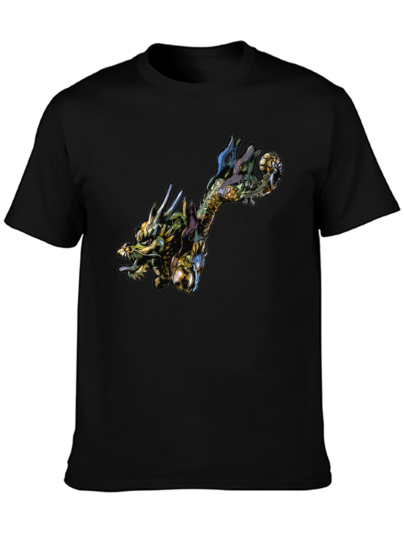 Black Dragon Graphic Black Tee - Unique Style view 3