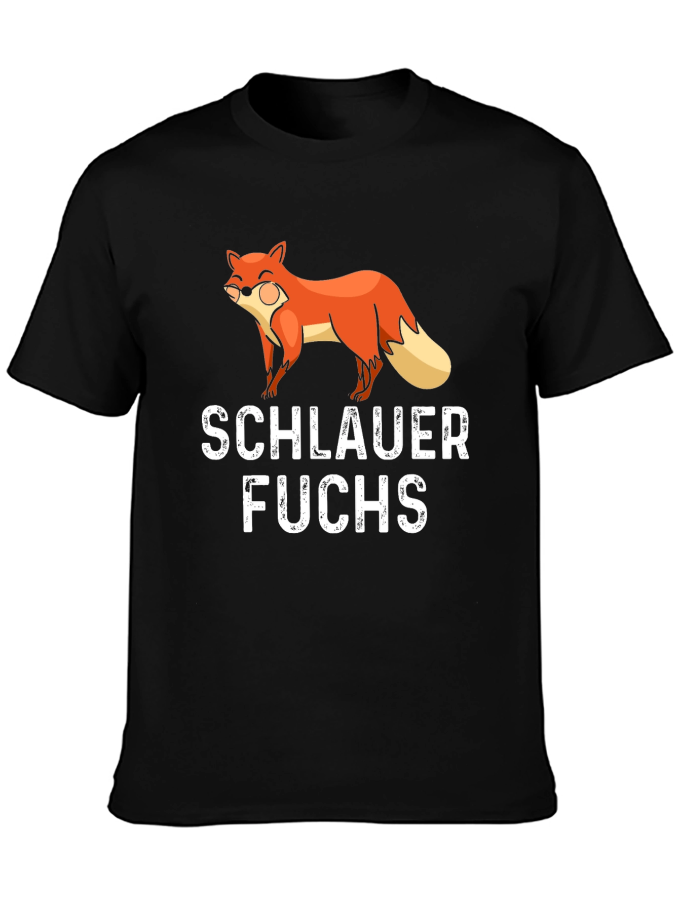 Black Smarter Fox Funny T-Shirt, Novelty Tee view 3