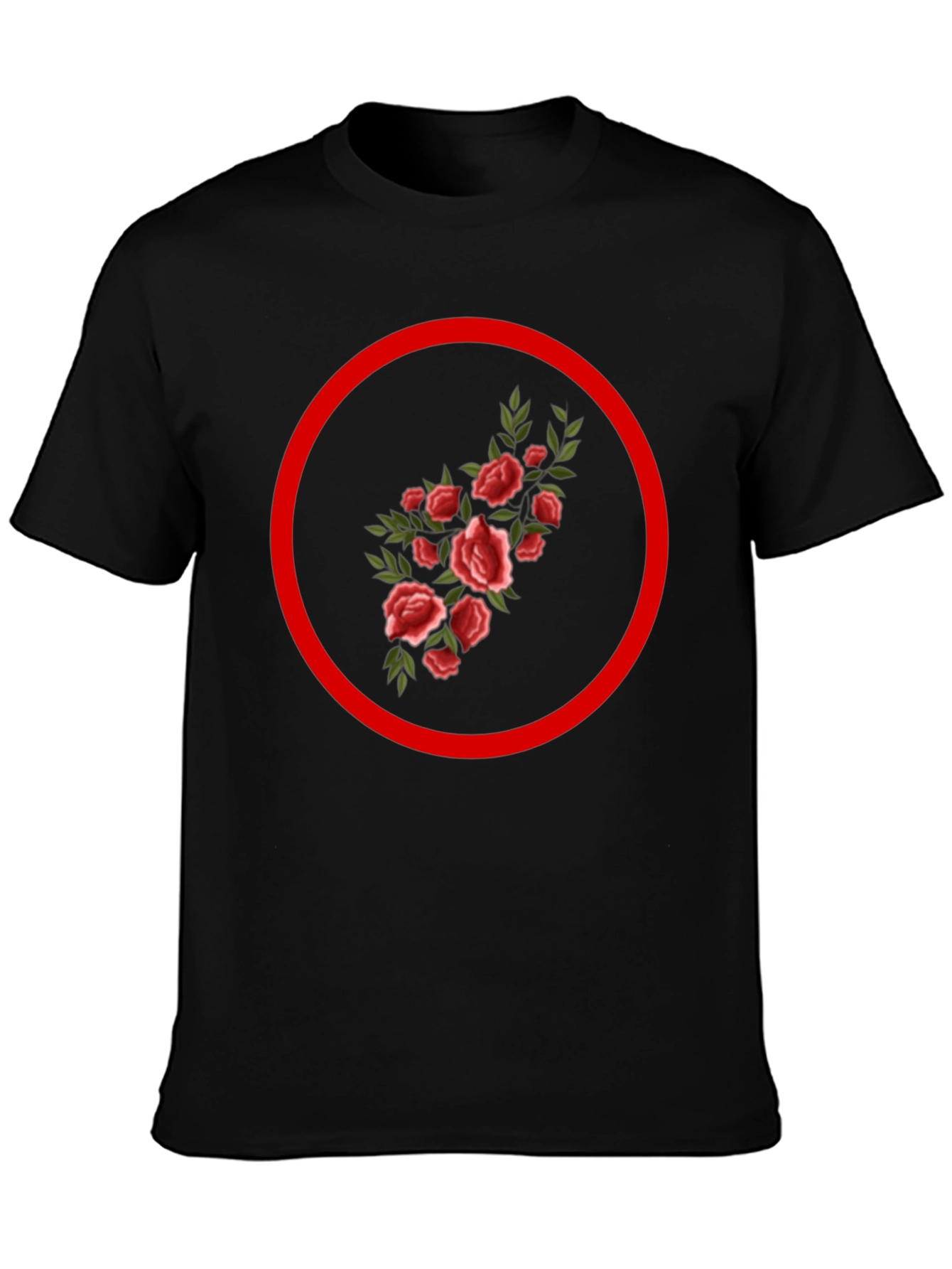Floral Circle Graphic Tee - Trendy Streetwear - 3