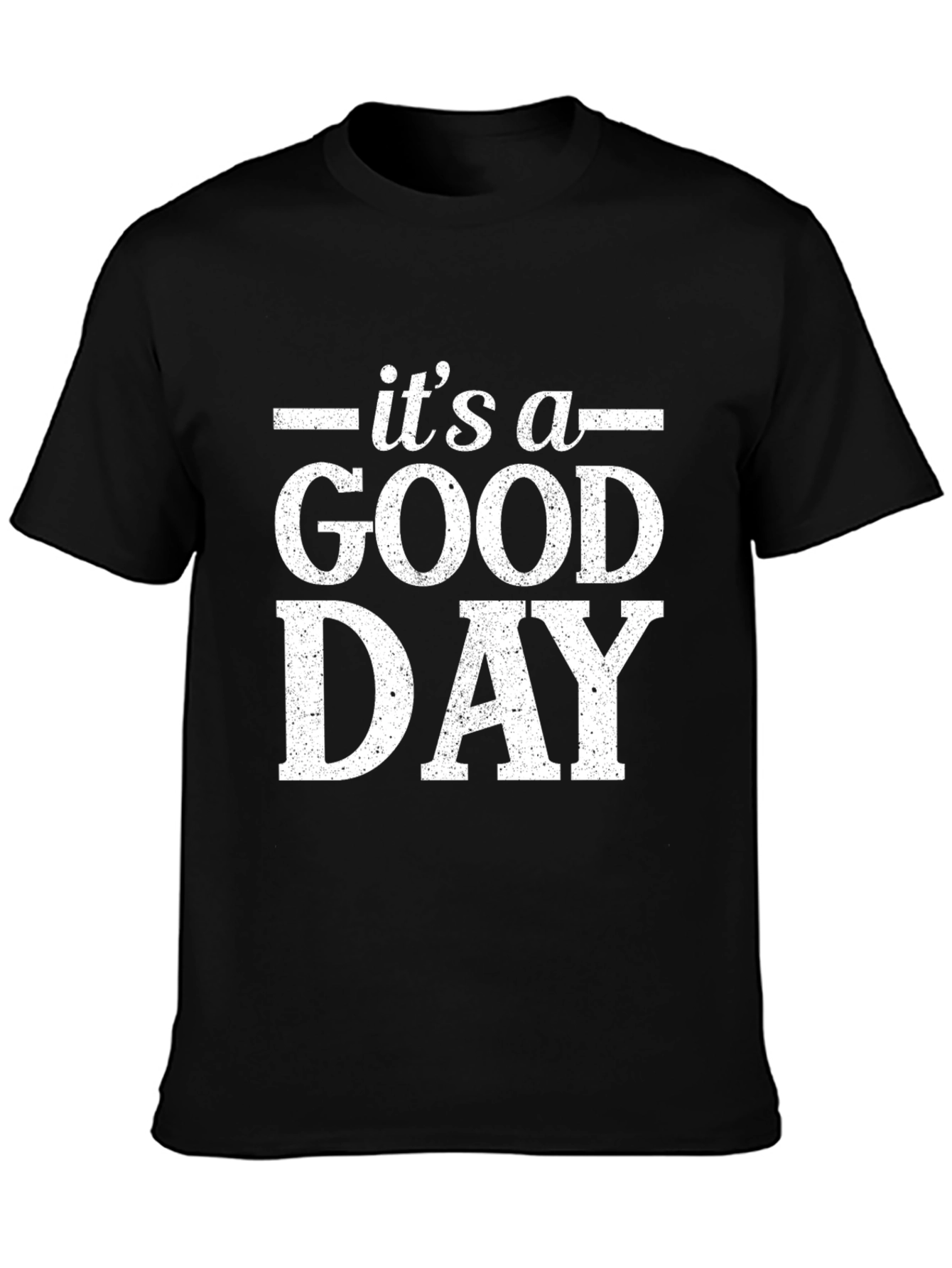 Black It's A Good Day Black Graphic T-Shirt view 3