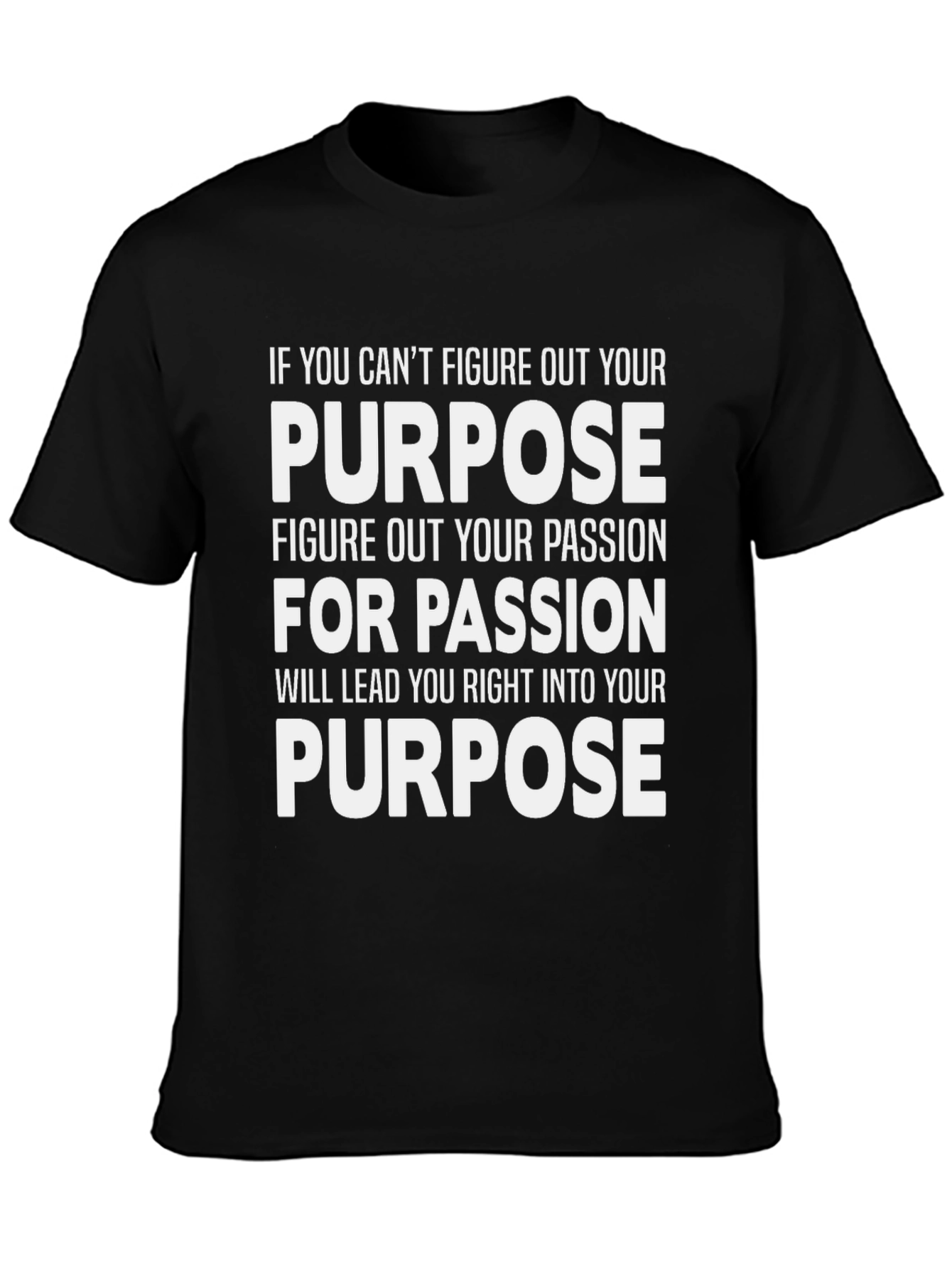 Black Purpose Driven Black T-Shirt view 3