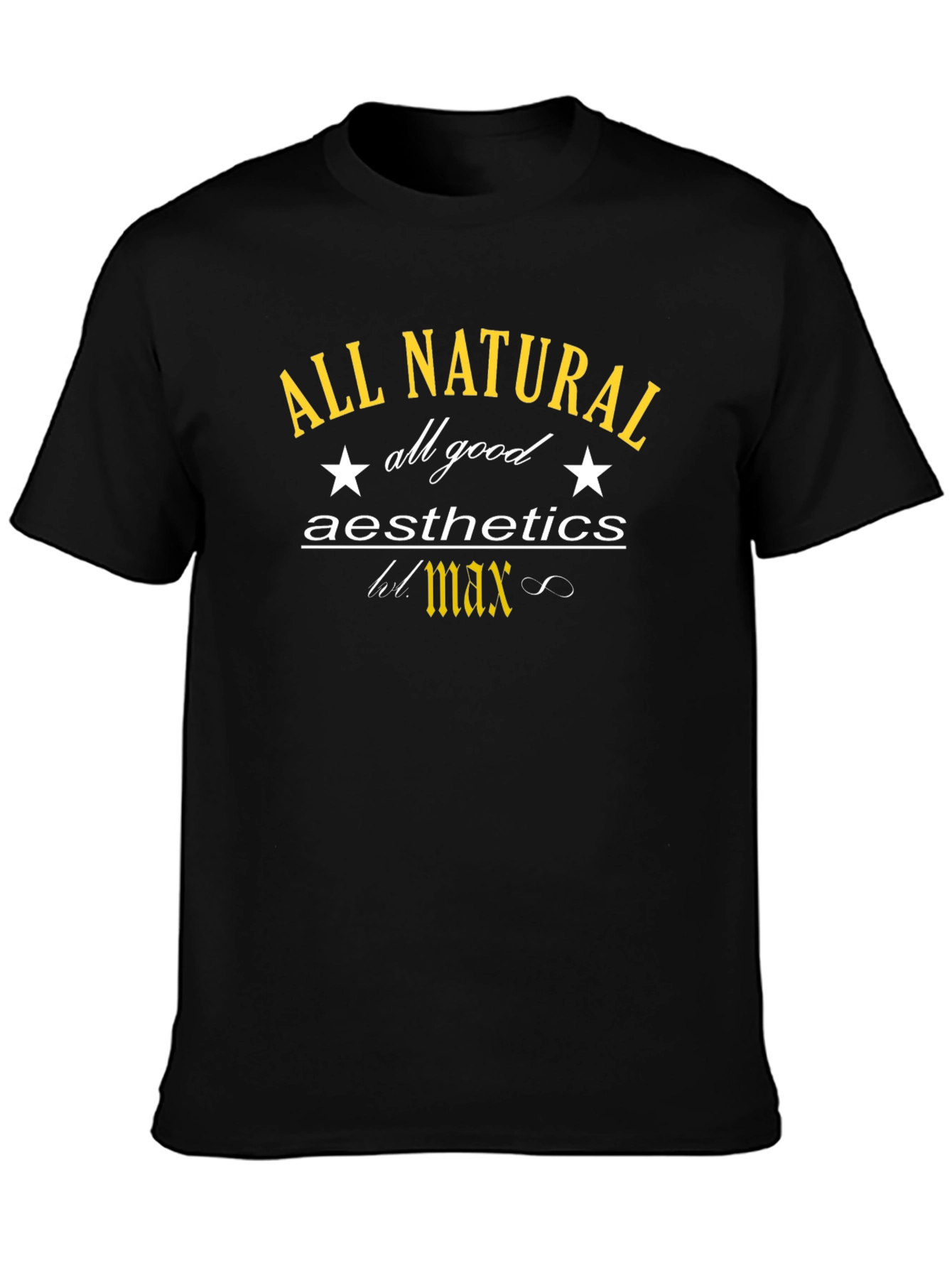 All Natural Aesthetics Black Graphic Tee - 3