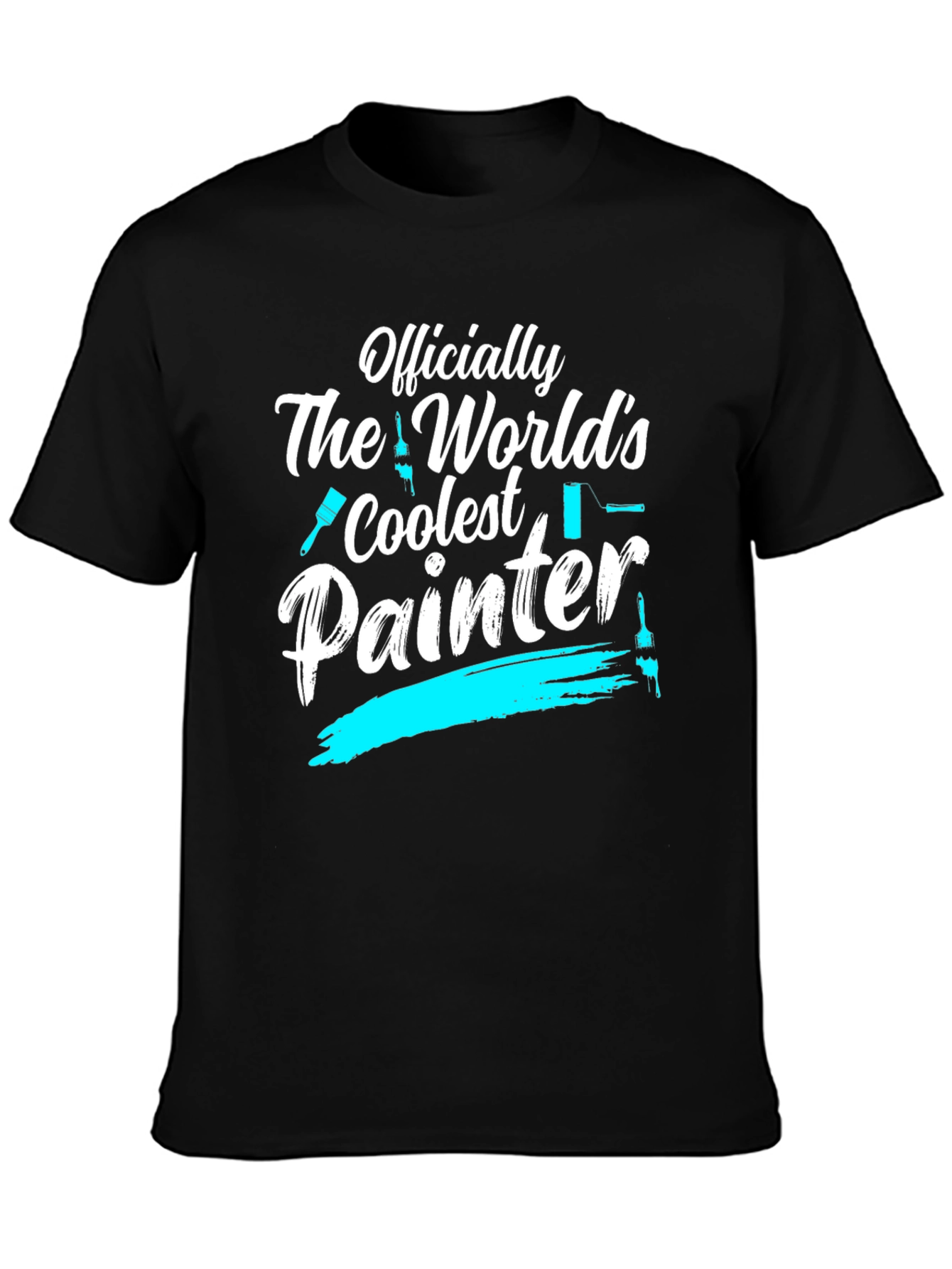 Black Coolest Painter T-Shirt view 3