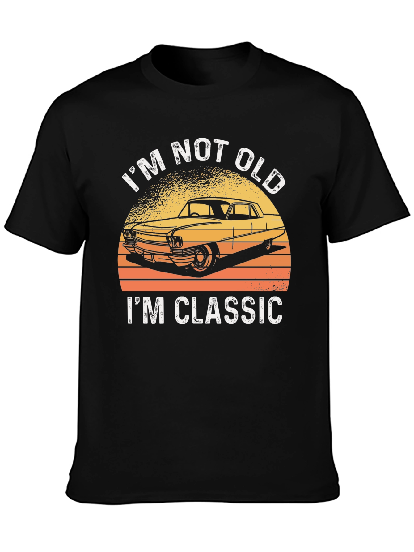 Black I'm Not Old, I'm Classic Car T-Shirt view 3