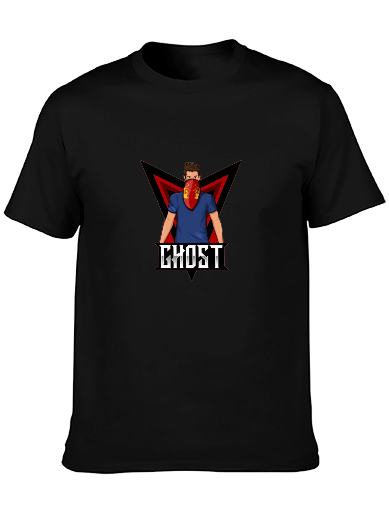 Black Ghost Graphic Tee - Modern Urban Style view 3